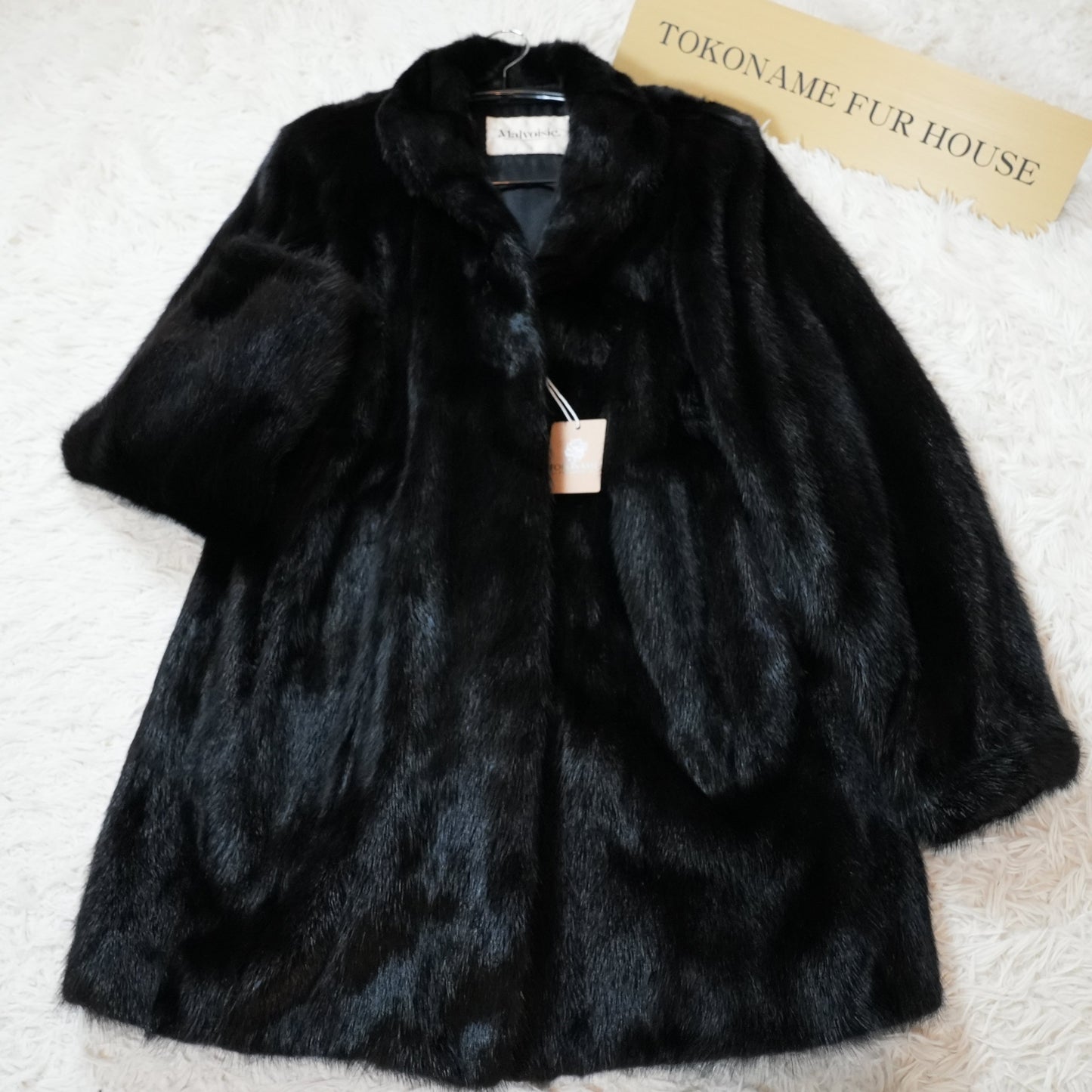 Black Mink Half Coat Malvoisie - Genuine Vintage Fur From Japan