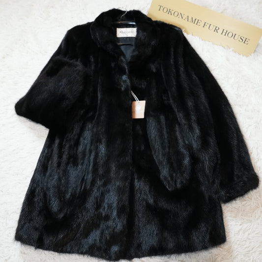 Black Mink Half Coat Malvoisie - Genuine Vintage Fur From Japan