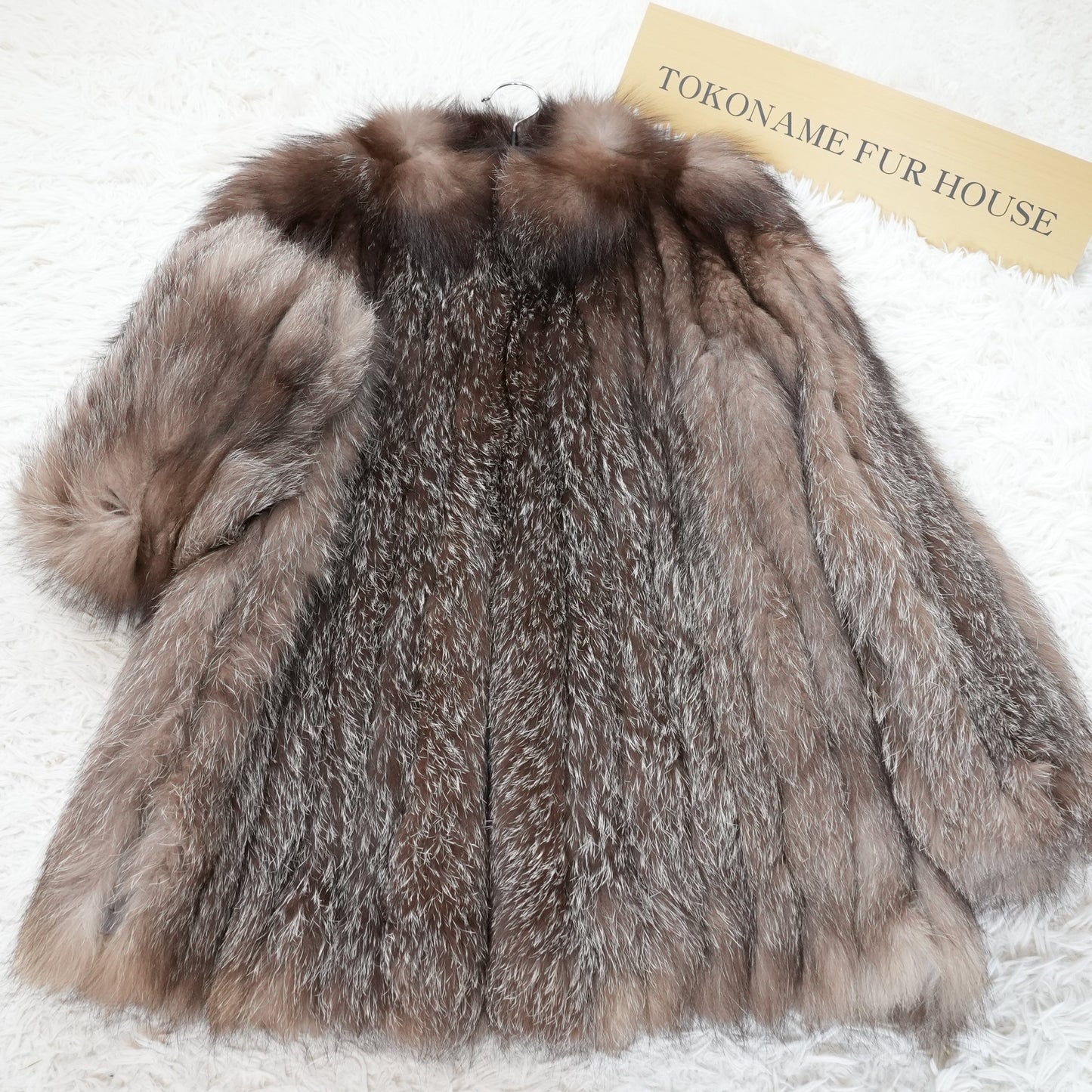 Blue Frost Fox Coat - Genuine Vintage Fur From Japan