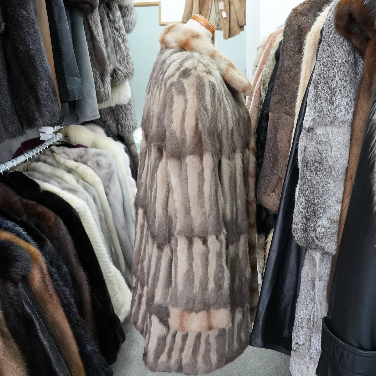 Russian Squirrel Reversible Coat - Genuine Vintage Fur from Japan