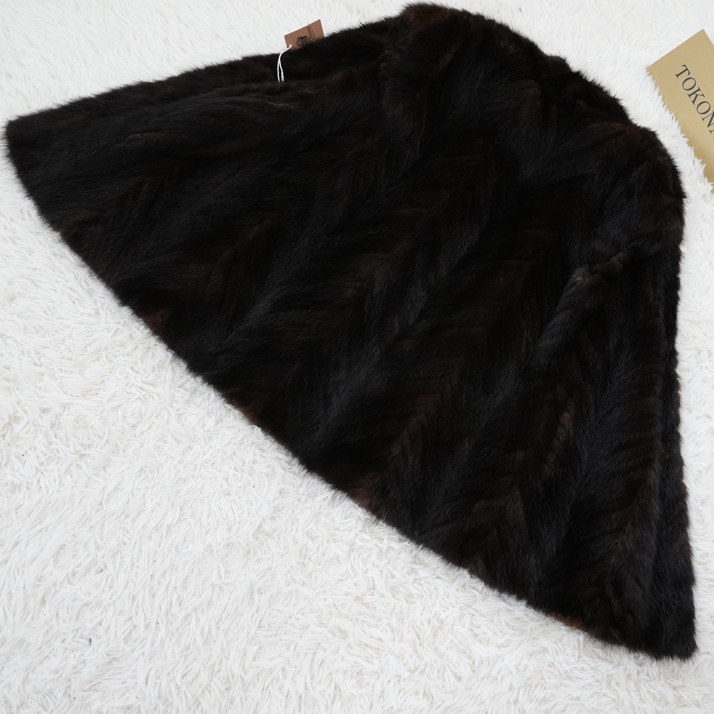 Dark Mink Vest Genuine Vintage Fur Japan
