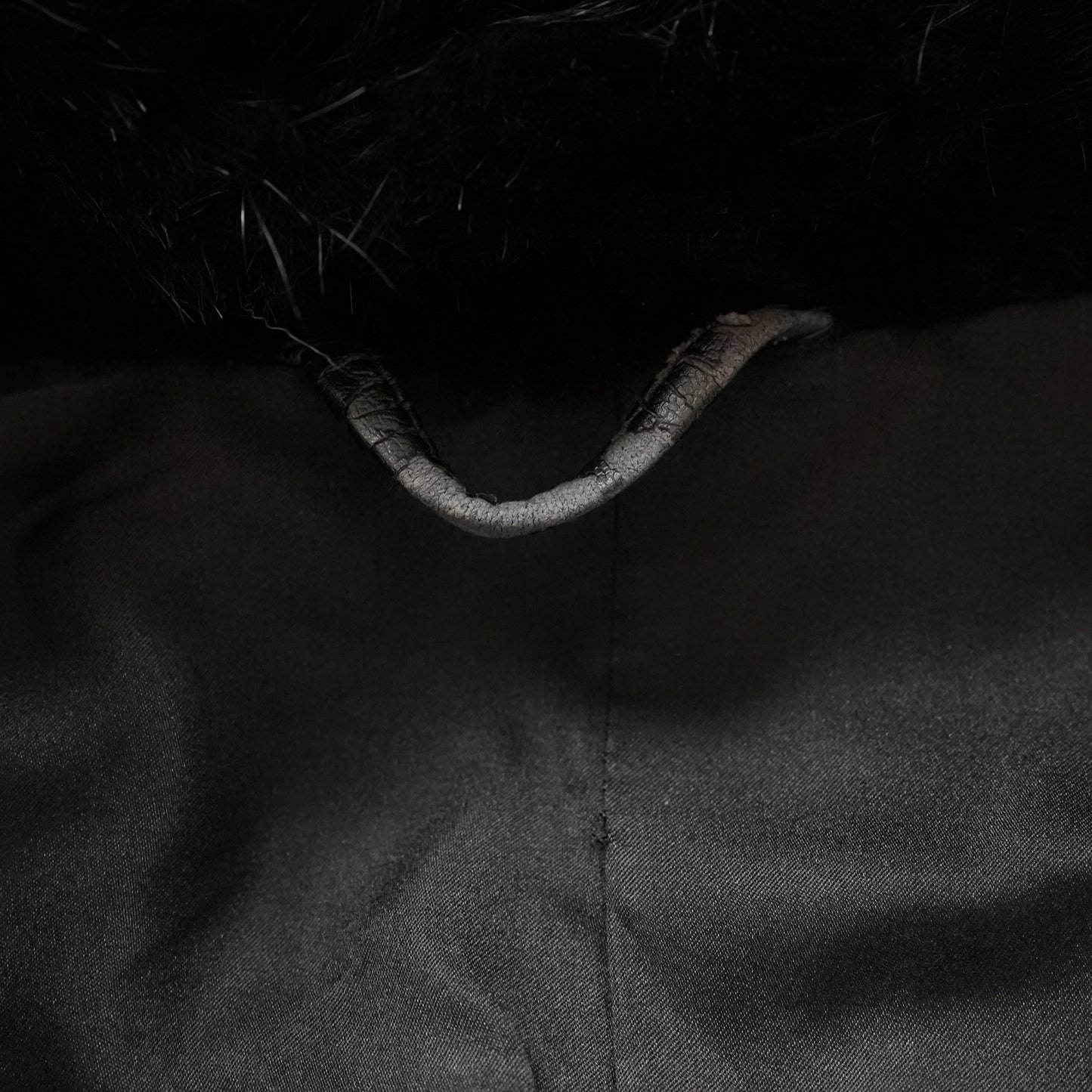 Men Shaved Mink and Fox Fur Trim Jacket - Genuine Vintage Fur From Japan