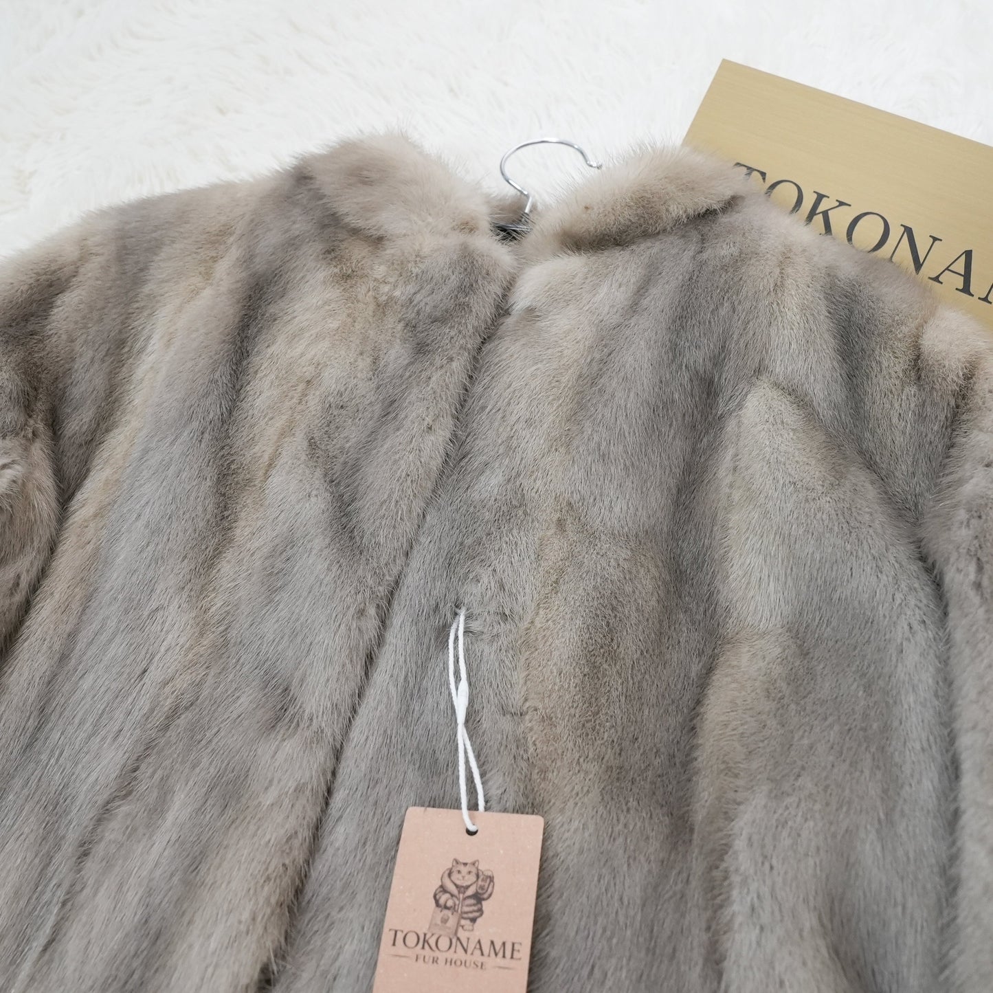 Sapphire Mink Long Coat Genuine Vintage Fur Japan