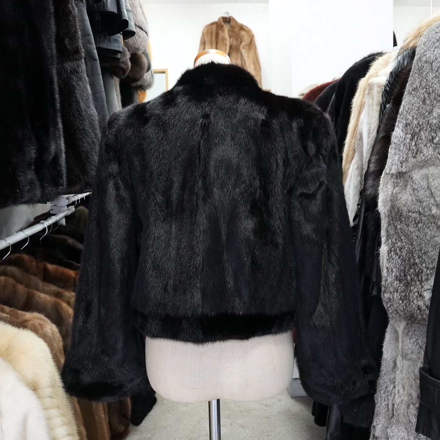 SAGA MINK cropd Jacket - Genuine Vintage Fur From Japan
