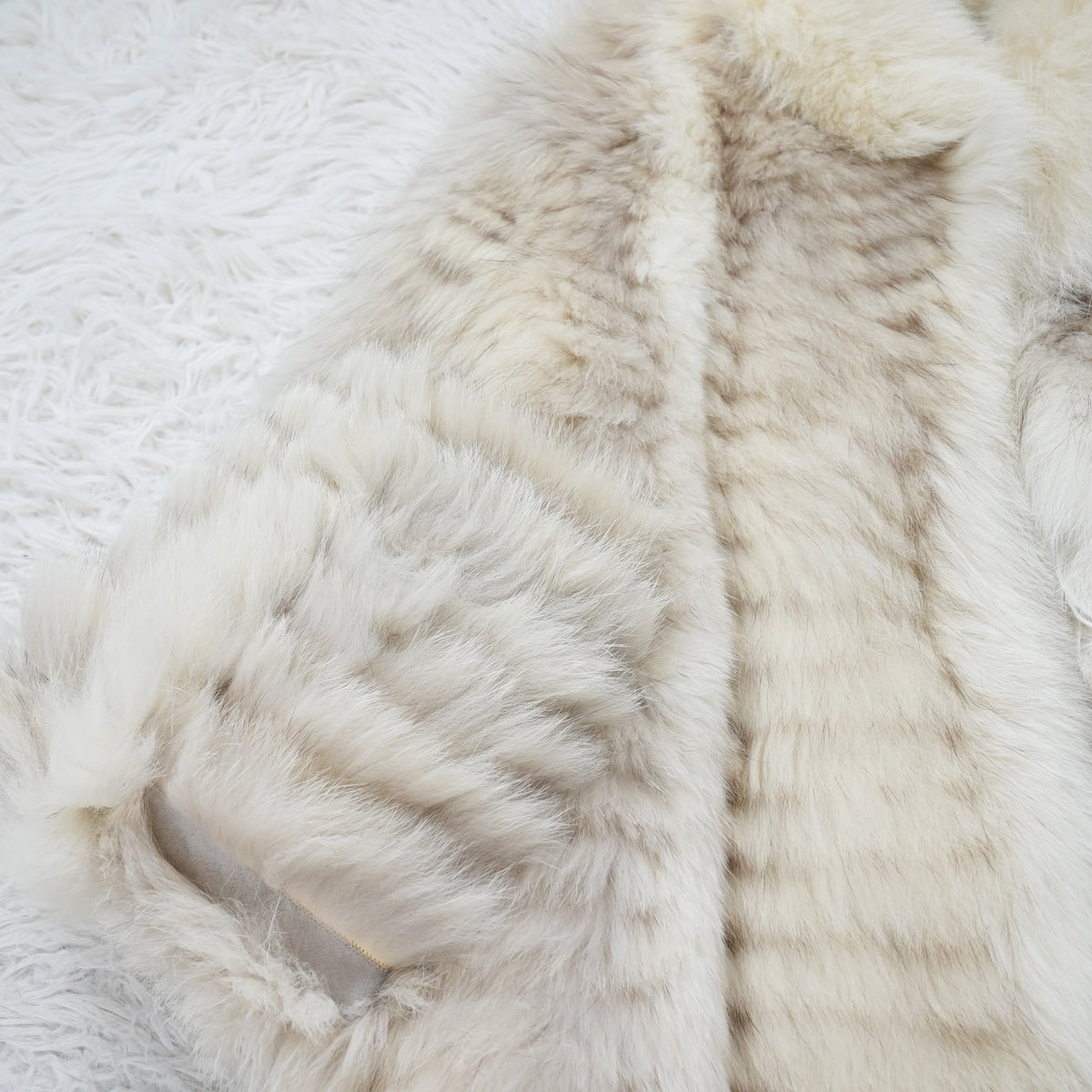 Blue Fox and Shadow Fox Coat - Genuine Vintage Fur From Japan