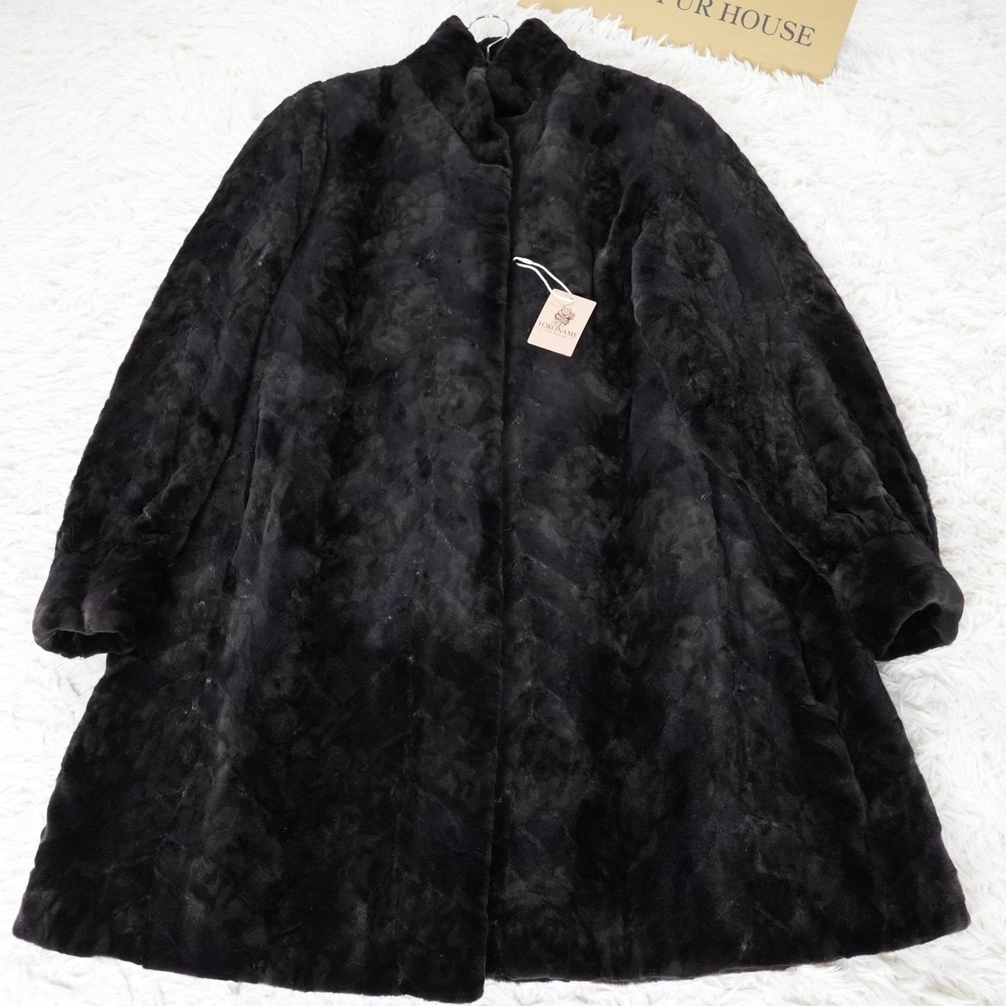 Shaved Mink Design Long Coat SAGA MINK - Genuine Vintage Fur From Japan