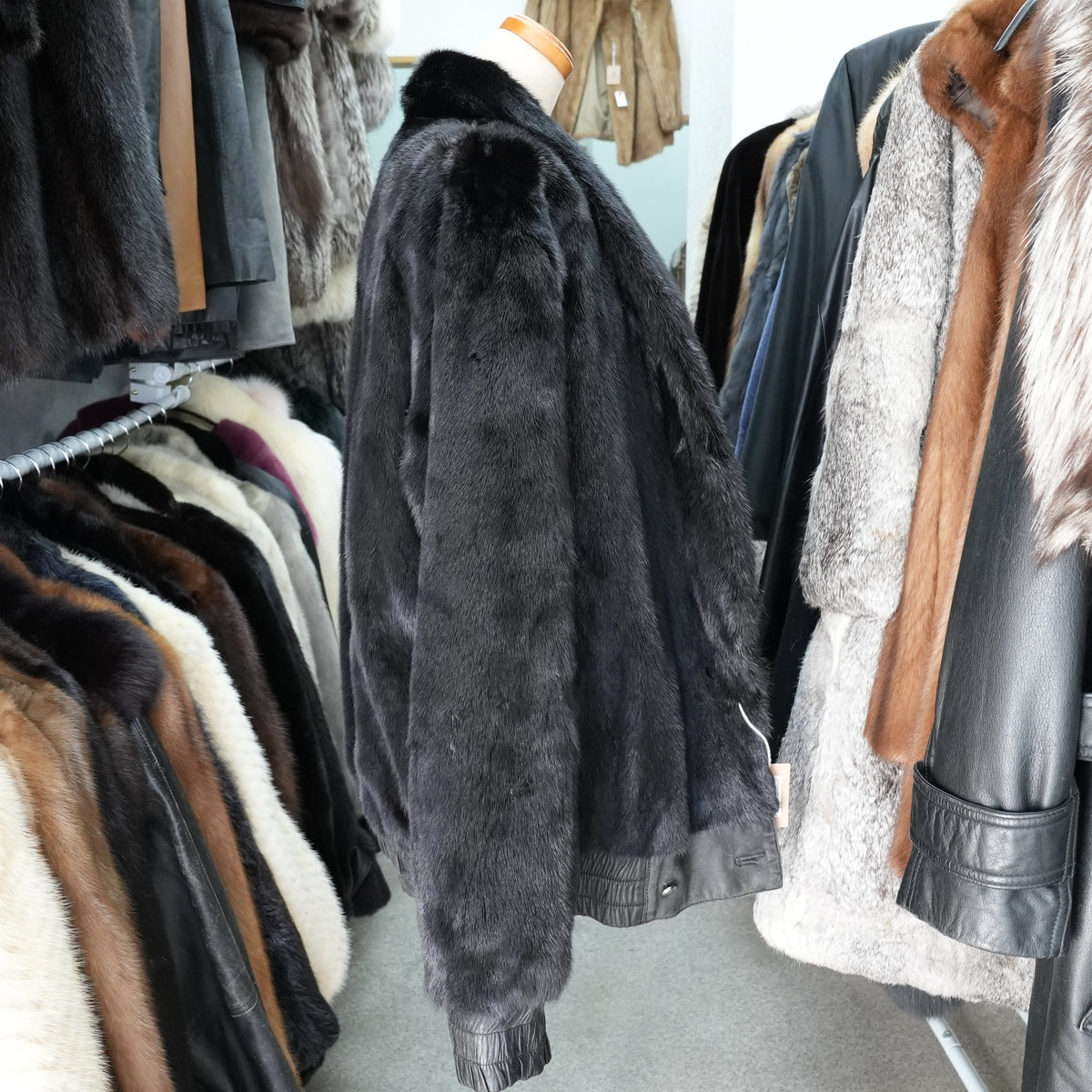 Mink and Leather Reversible Jacket - Genuine Vintage Fur From Japan
