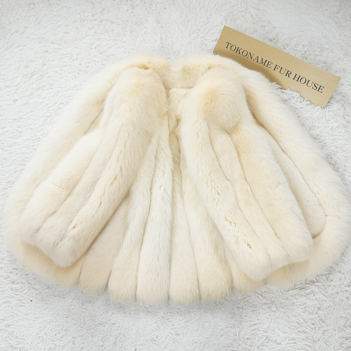Shadow Fox Fur Coat Soft and Fluffy - Genuine Vintage Fur From Japan
