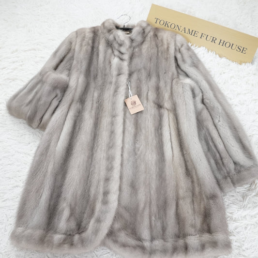 Sapphire Mink Fur Coat - Genuine Vintage Fur From Japan