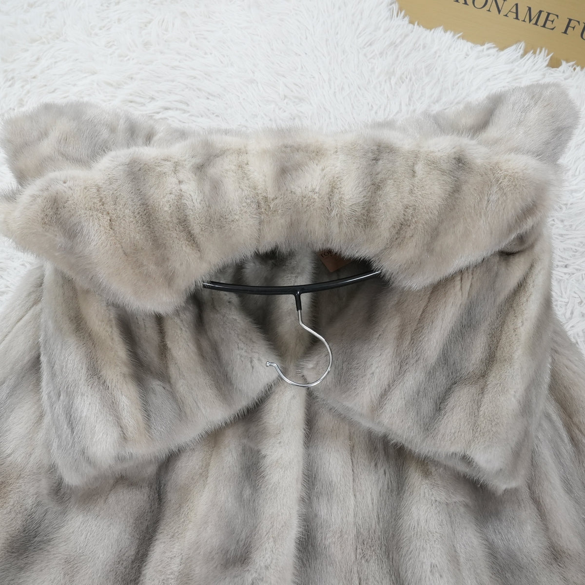 Sapphire Mink Big collar Coat - Genuine Vintage Fur From Japan