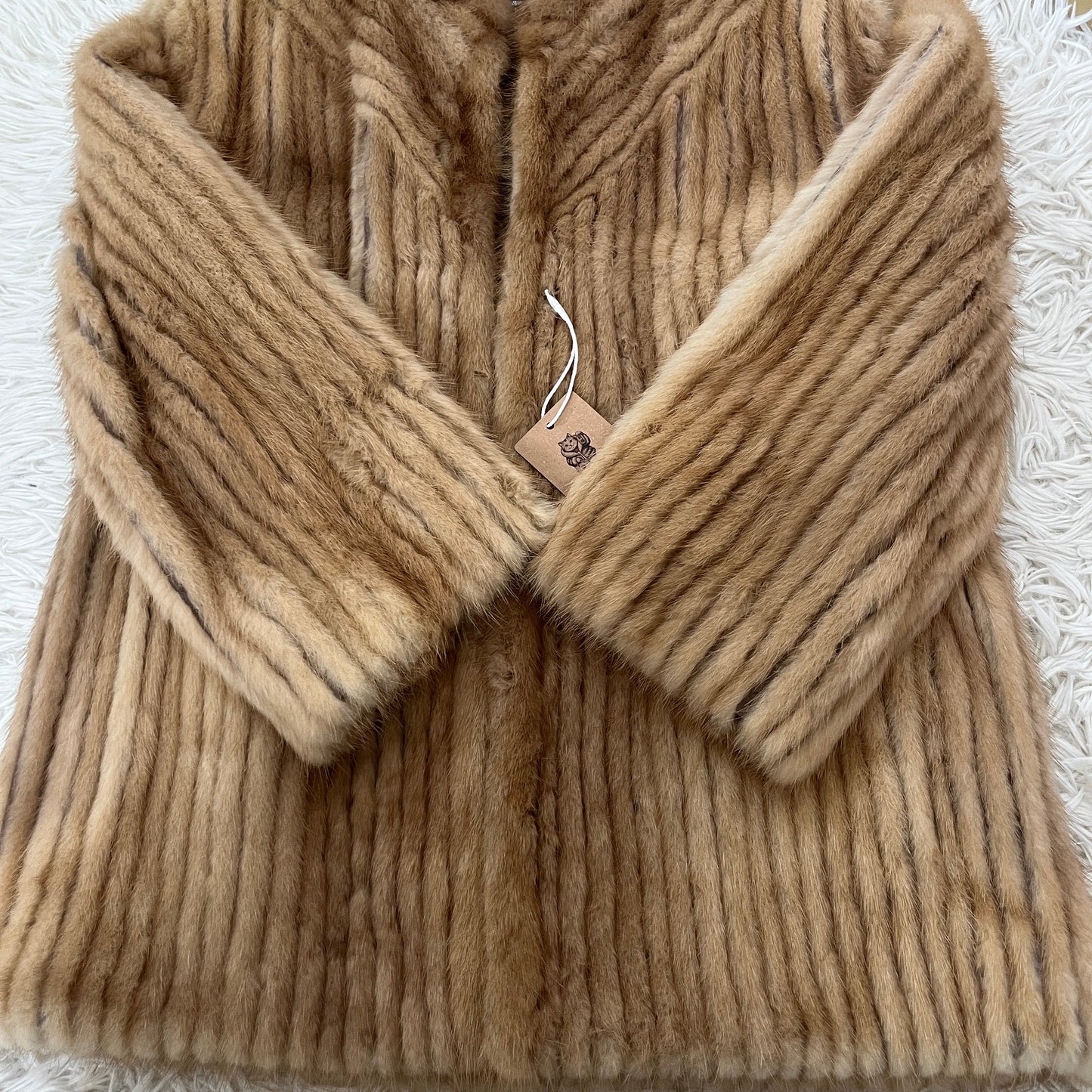 Demi Buff Mink Jaclet - SAGA MINK Genuine Vintage Fur Japan