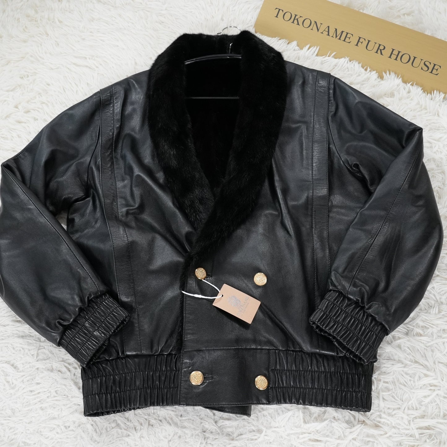 Unisex Reversible Mink and Leather Coat - Genuine Vintage Fur From Japan