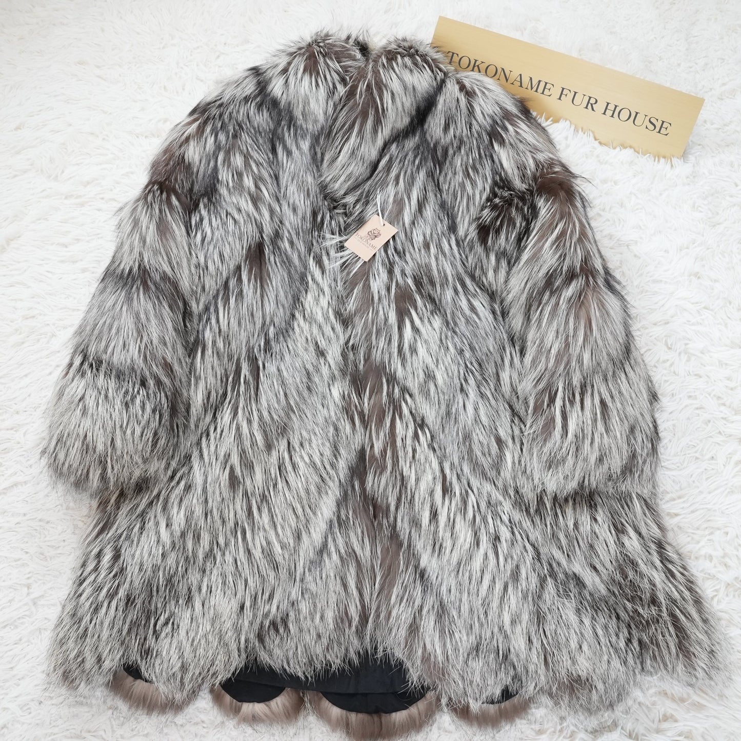 Silver Fox Scallop Design Coat EMBA -