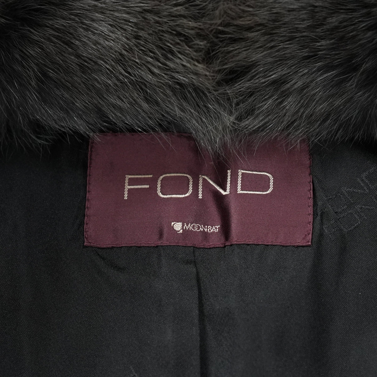 Gray Dyed Fox Fur Coat Moonbat - Genuine Vintage Fur From Japan