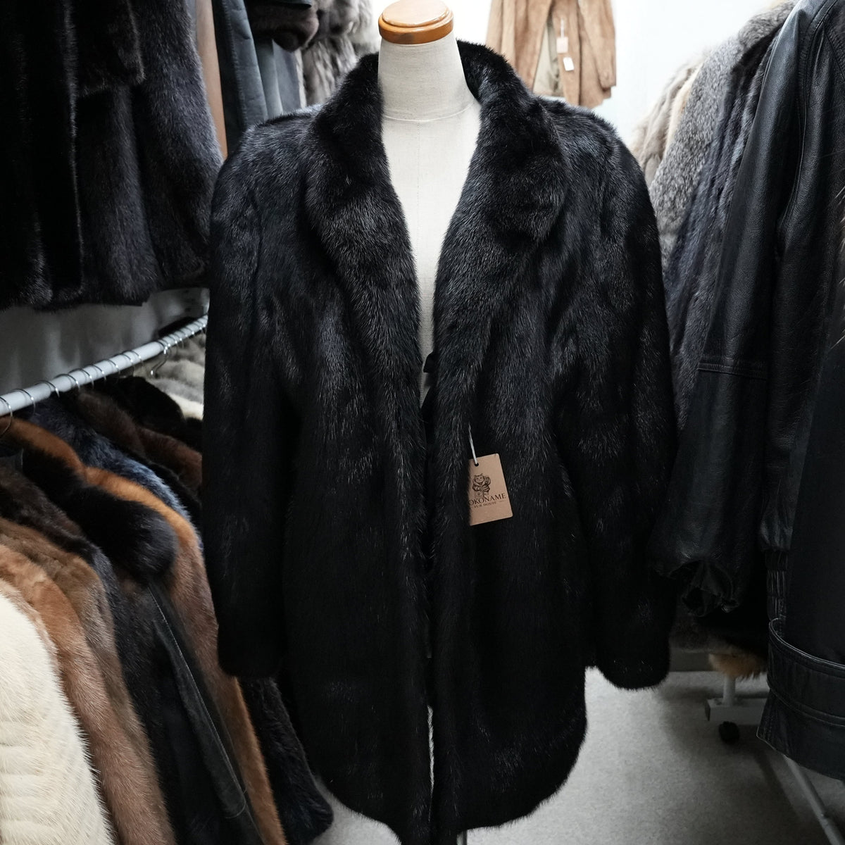 SAGA MINK Fur Coat Soft Leather - Genuine Vintage Fur From Japan