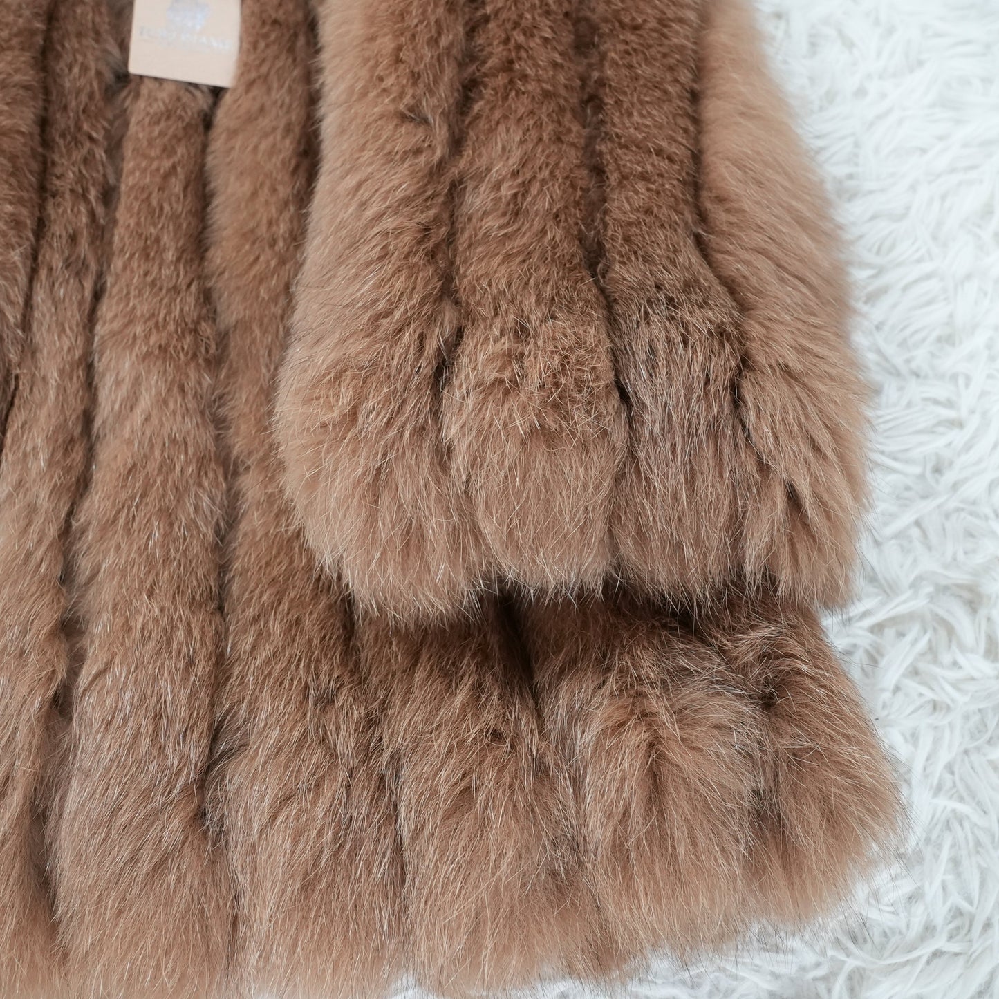 Brown Dyed Fox Coat - Genuine Vintage Fur From Japan