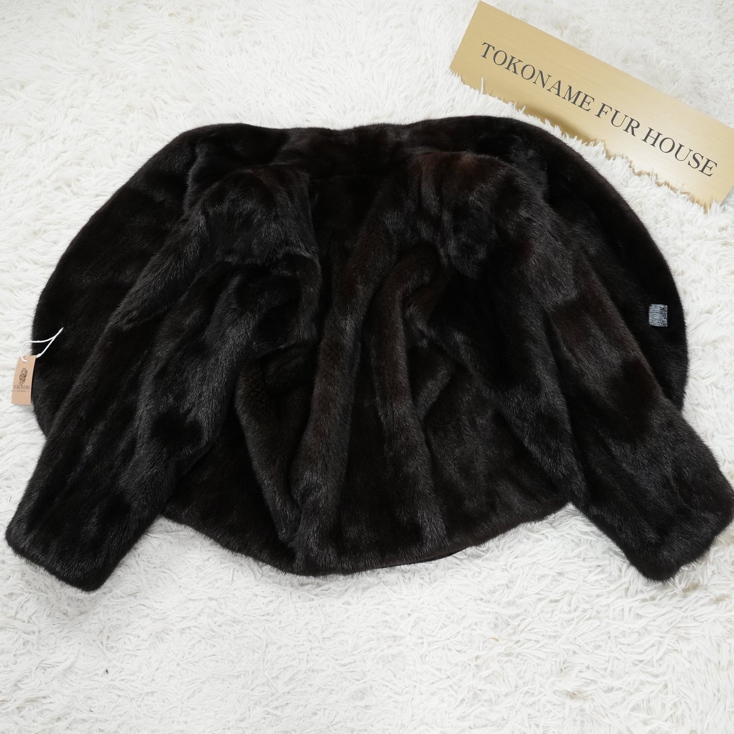 BLACKGLAMA Design Jacket glossy - Genuine Vintage Fur From Japan