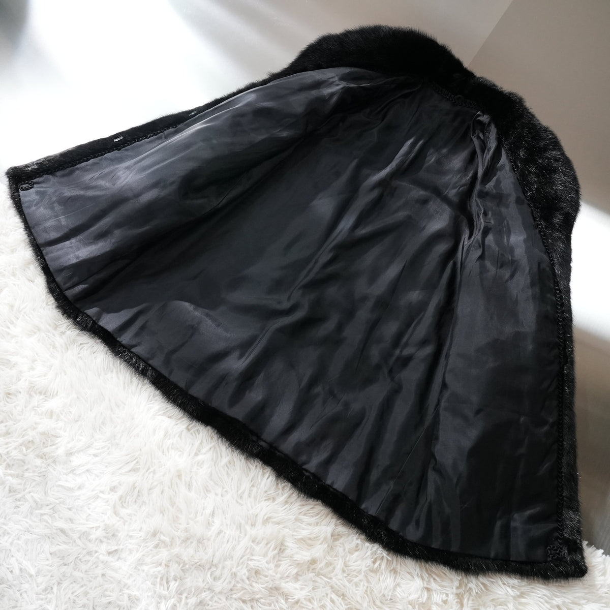 Dark Mink Fur Coat MG Sable - Genuine Vintage Fur From Japan