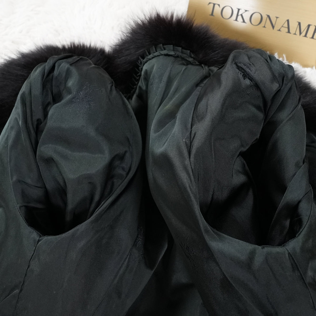 Dark Brown Dyed SAGA FOX Coat - Genuine Vintage Fur From Japan
