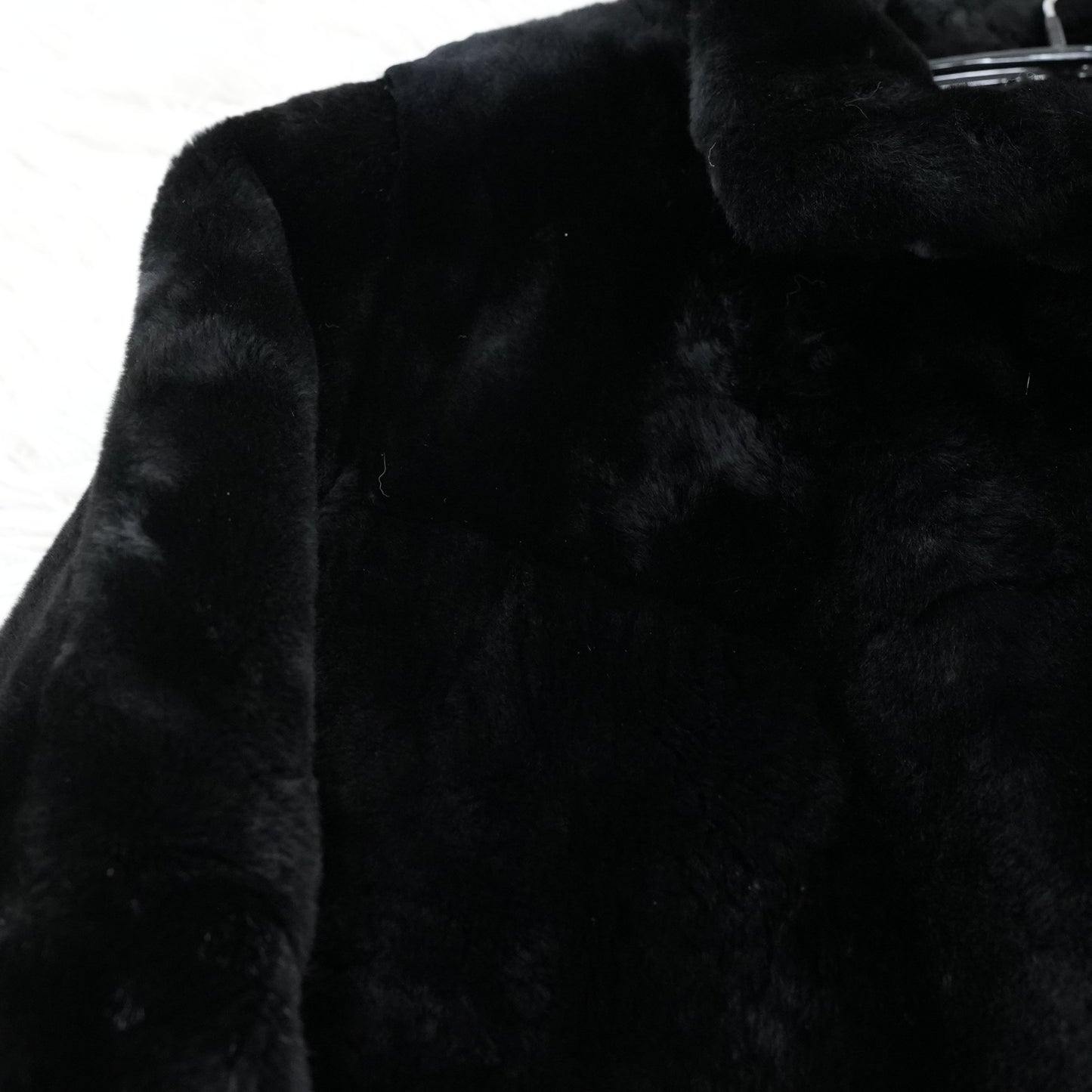 Nutria Fur Black Long Coat - Genuine Vintage Fur From Japan