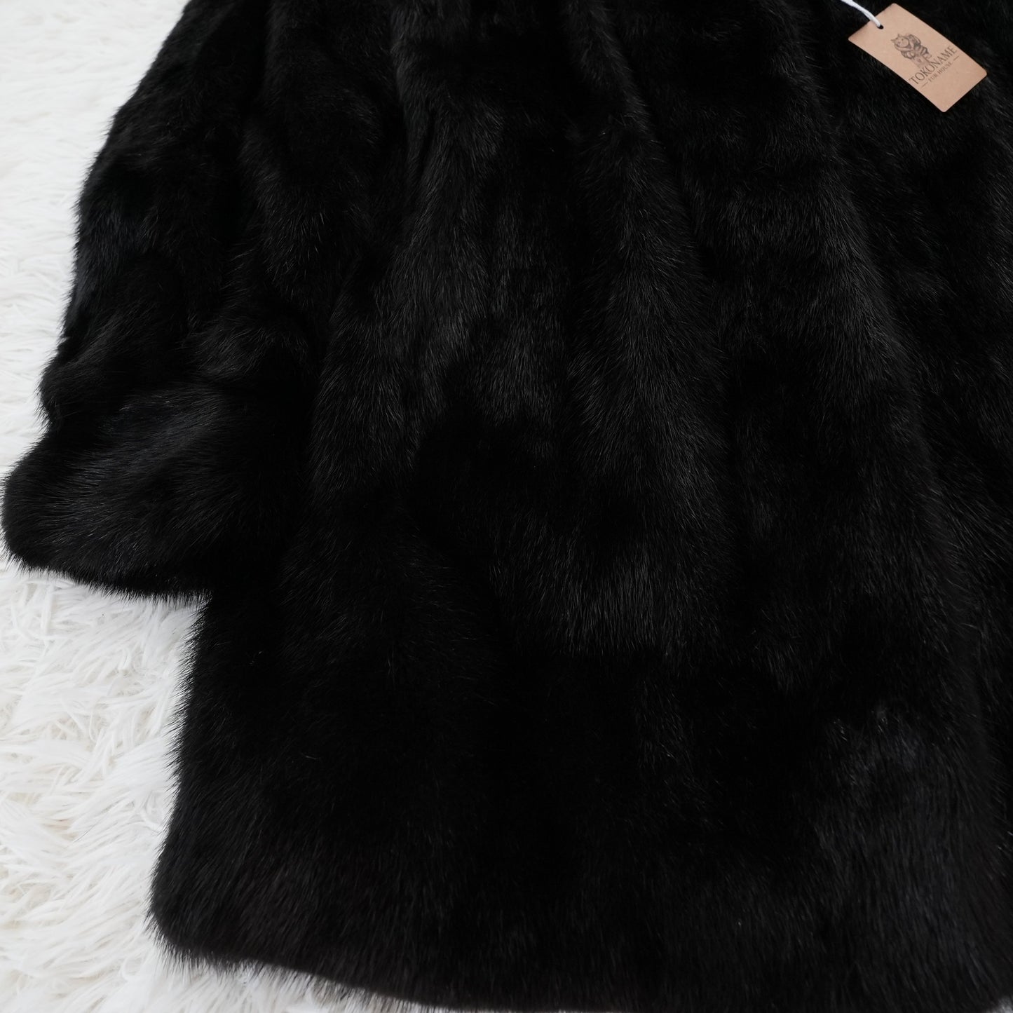 Dark Mink Coat Genuine Vintage Fur Japan