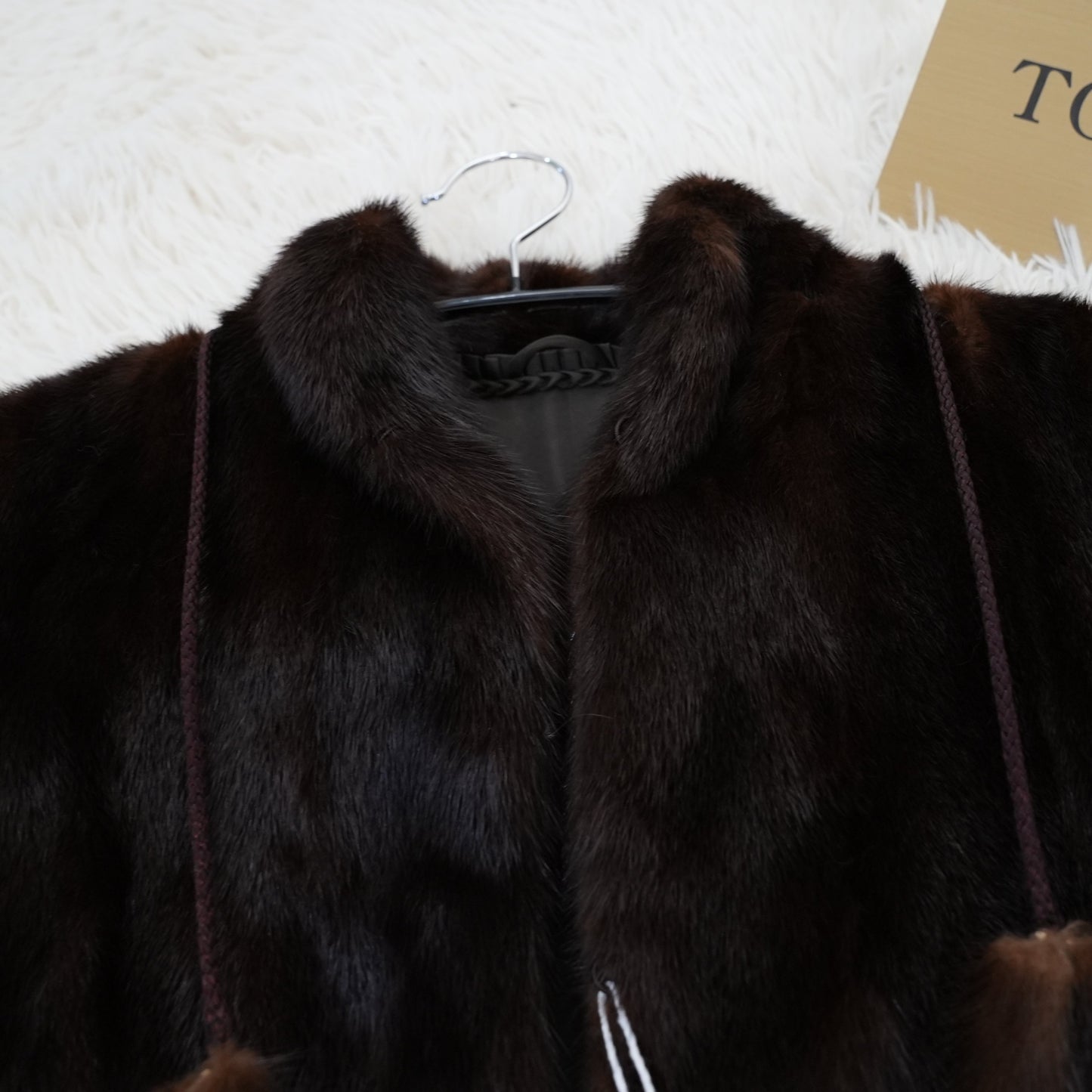Dark Mink Jacket with tail Vintage Fur Japan