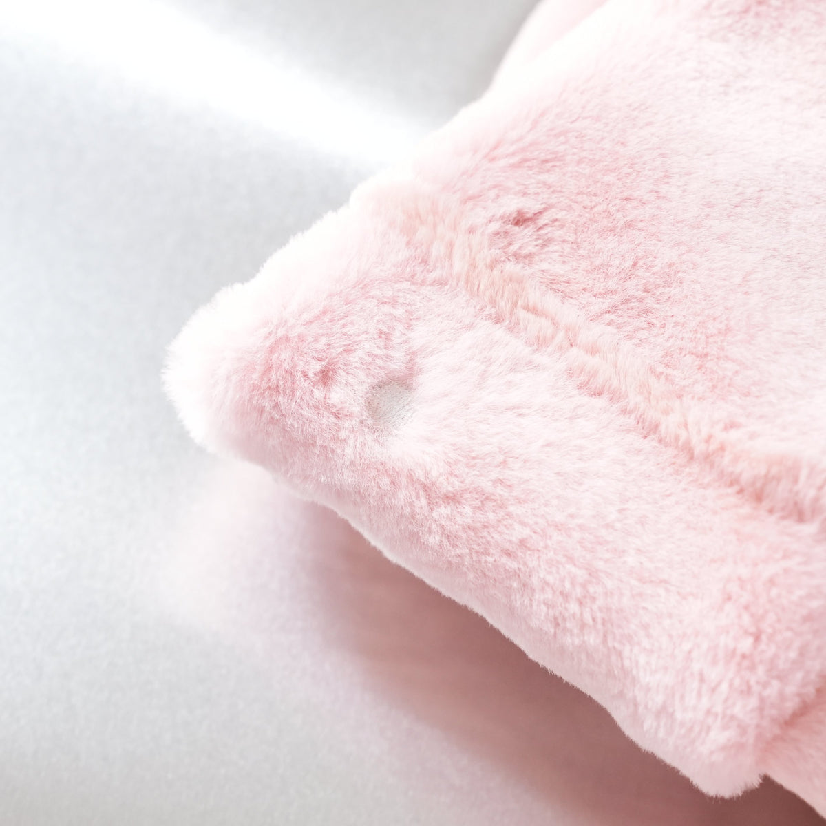 Pink Dyed Reversible Rabbit Fur Coat - Genuine Vintage Fur From Japan