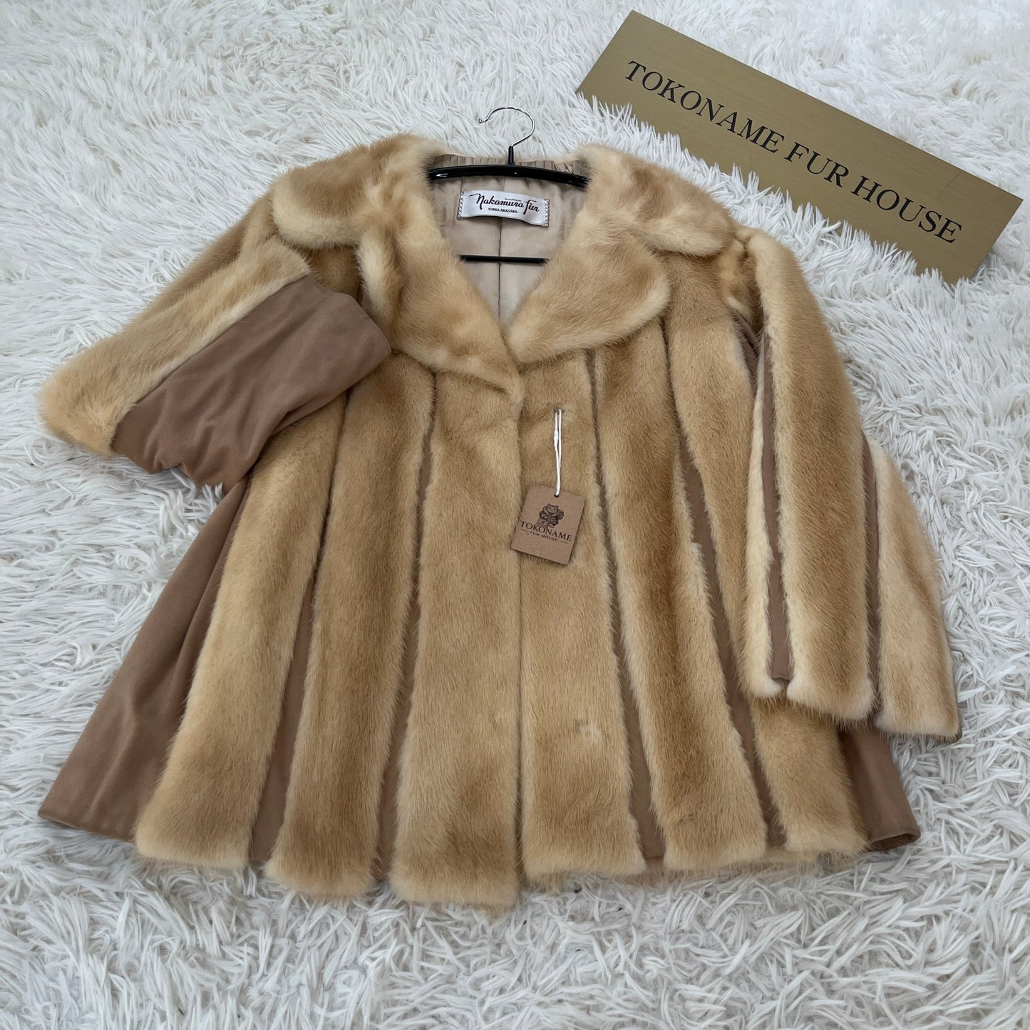 Pastel Mink Jacket Genuine Vintage Fur Japan