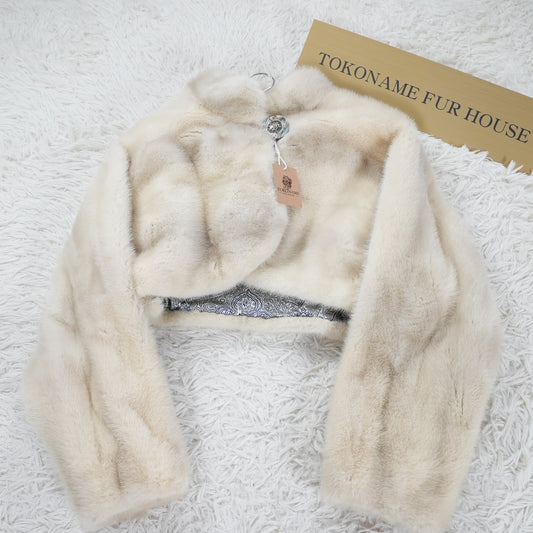 Azurene Mink Cropped length Jacket EMBA - Genuine Vintage Fur From Japan