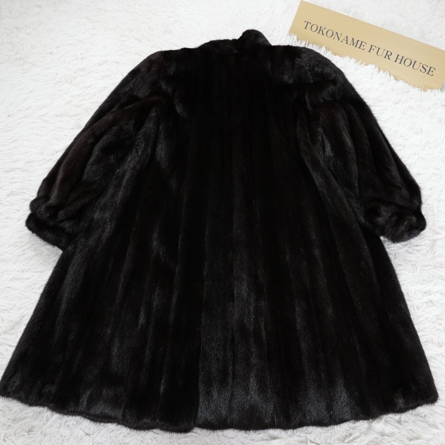 Dark Mink Fur Coat Flare Hem - Genuine Vintage Fur From Japan
