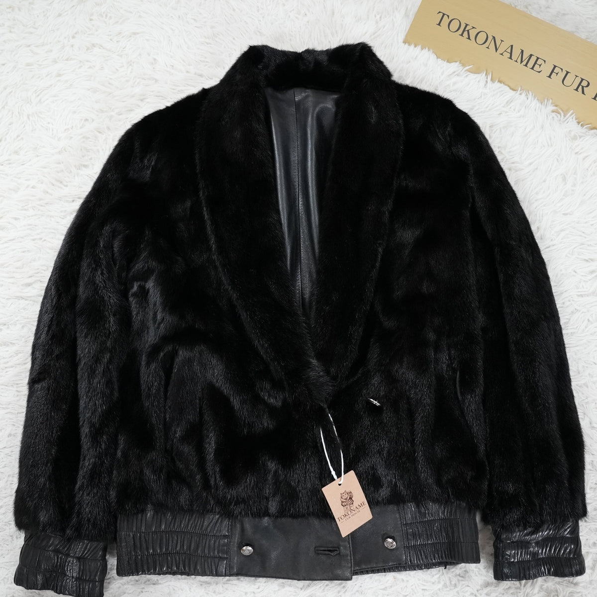 Mink and Leather Reversible Jacket - Genuine Vintage Fur From Japan