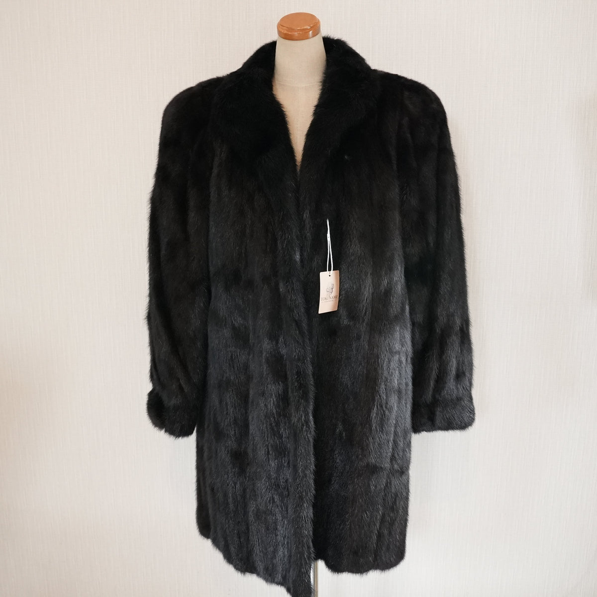 SAGA MINK semi Long Coat - Genuine Vintage Fur From Japan