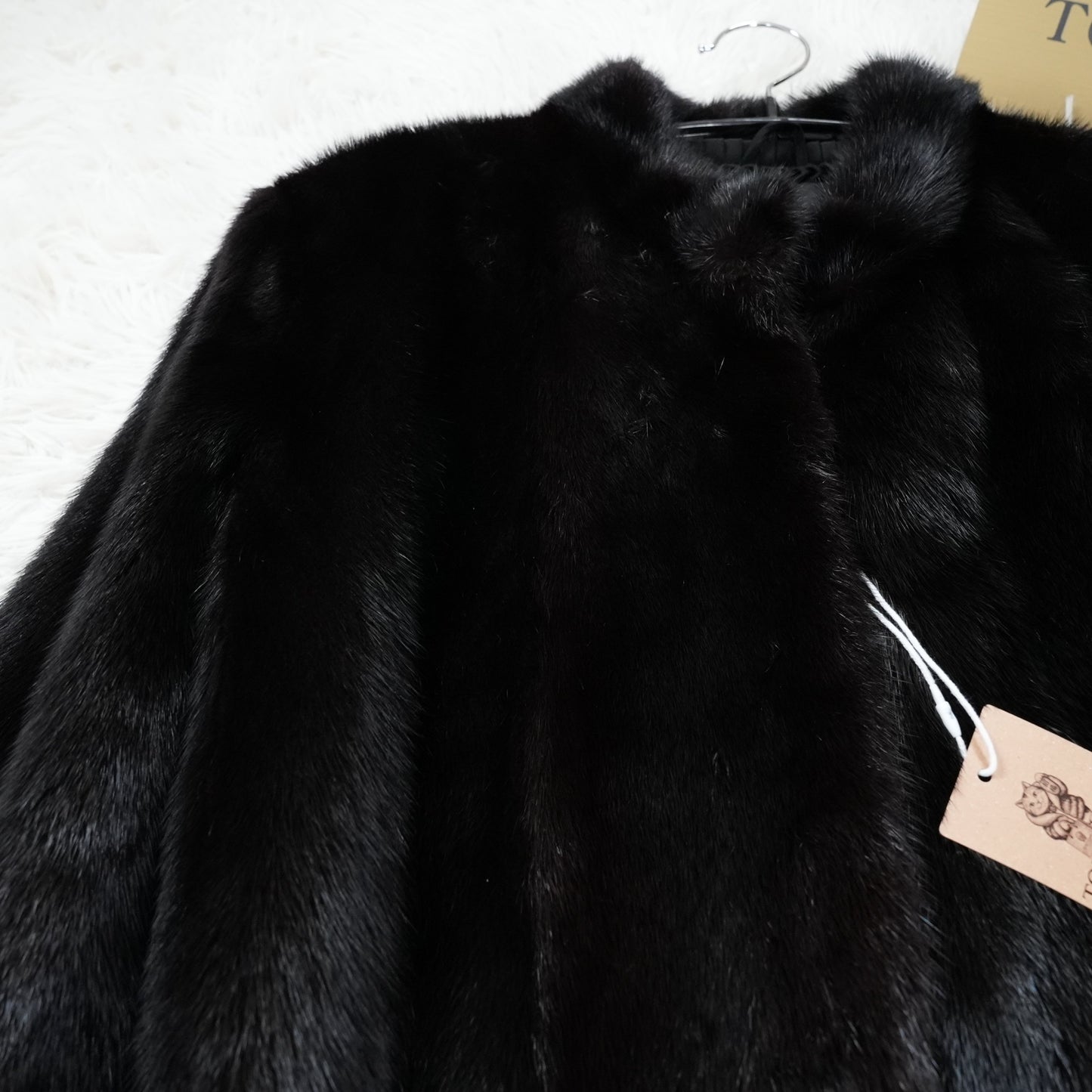 SAGA MINK cropd Jacket - Genuine Vintage Fur From Japan