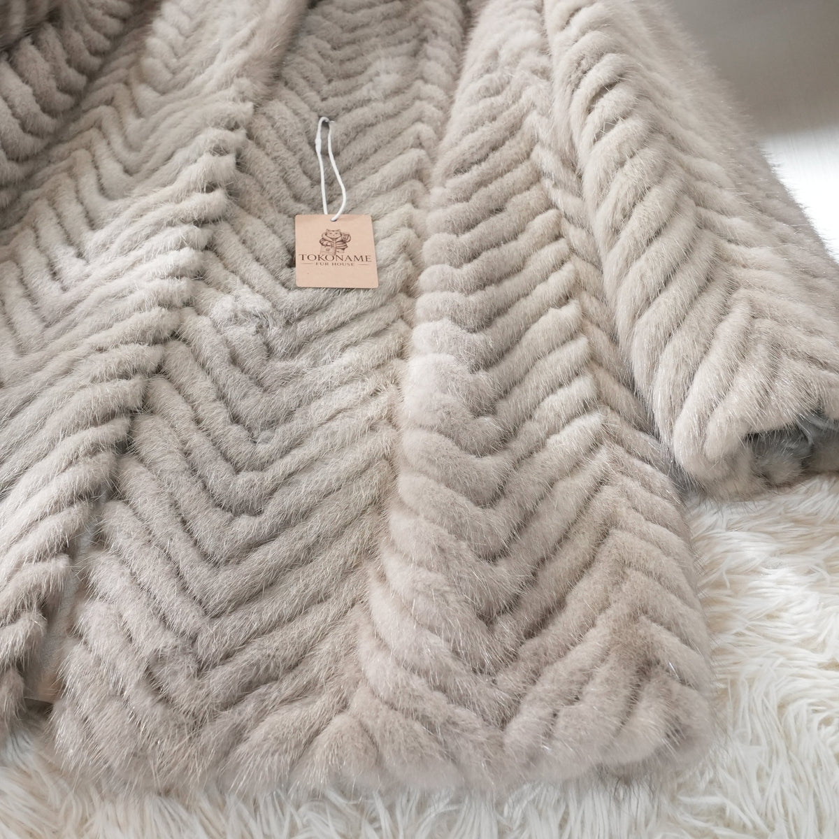 Pastel Mink Fur Coat - Genuine Vintage Fur From Japan