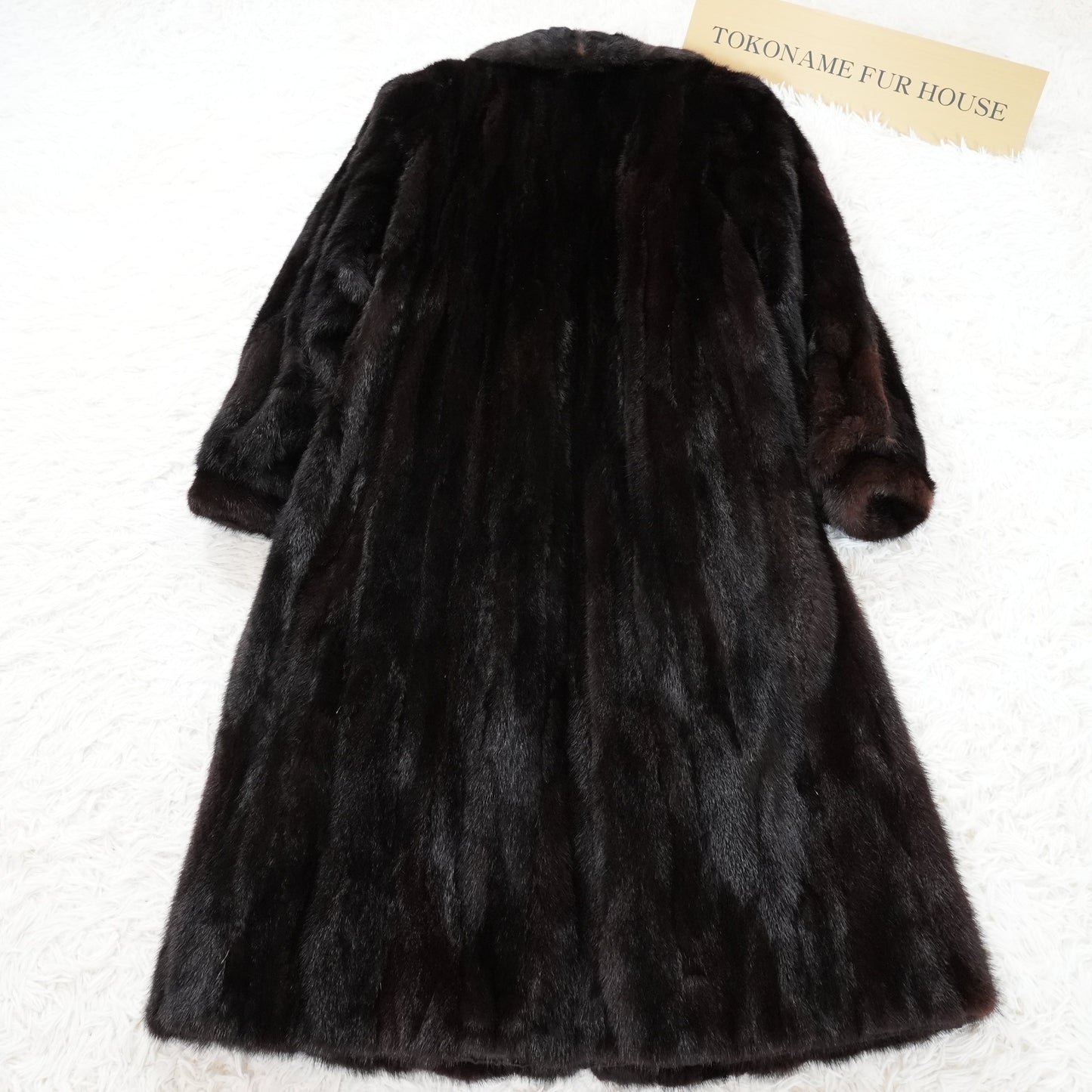 Dark Mink Long Coat - Genuine Vintage Fur From Japan