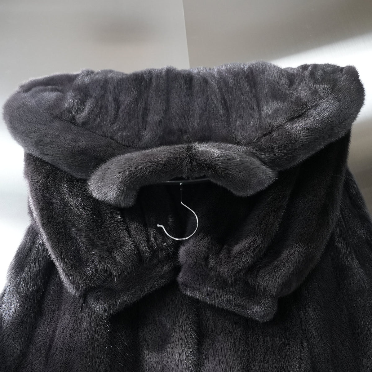 Mink Fur Coat Dark Gray Dyed Soft Leather - Genuine Vintage Fur From Japan