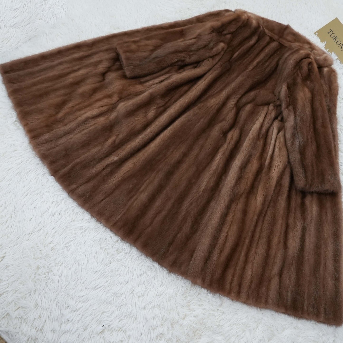 Vintage Fur From Japan Demi Buff Mink Long Coat