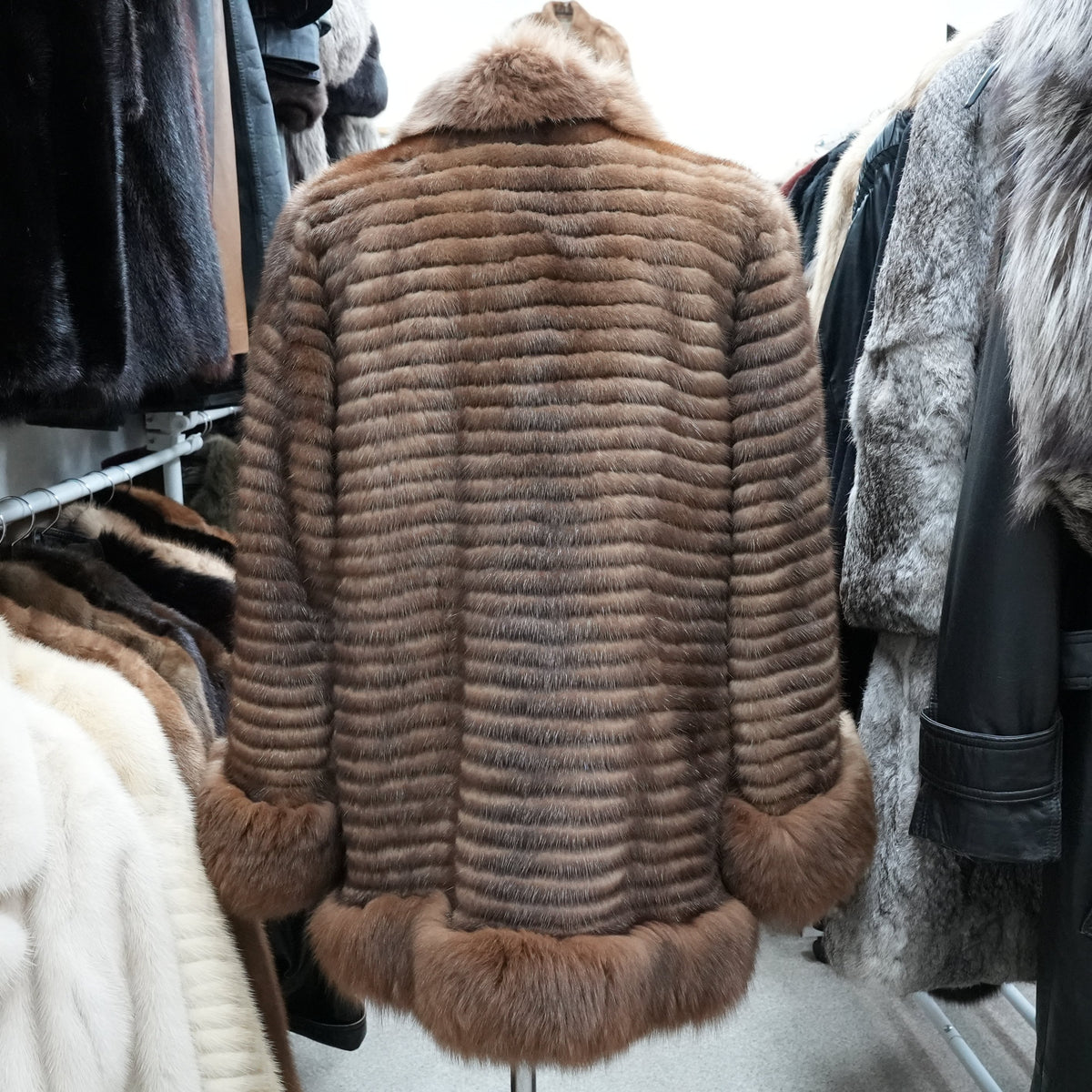 Mink and Fox Fru Coat - Genuine Vintage Fur From Japan