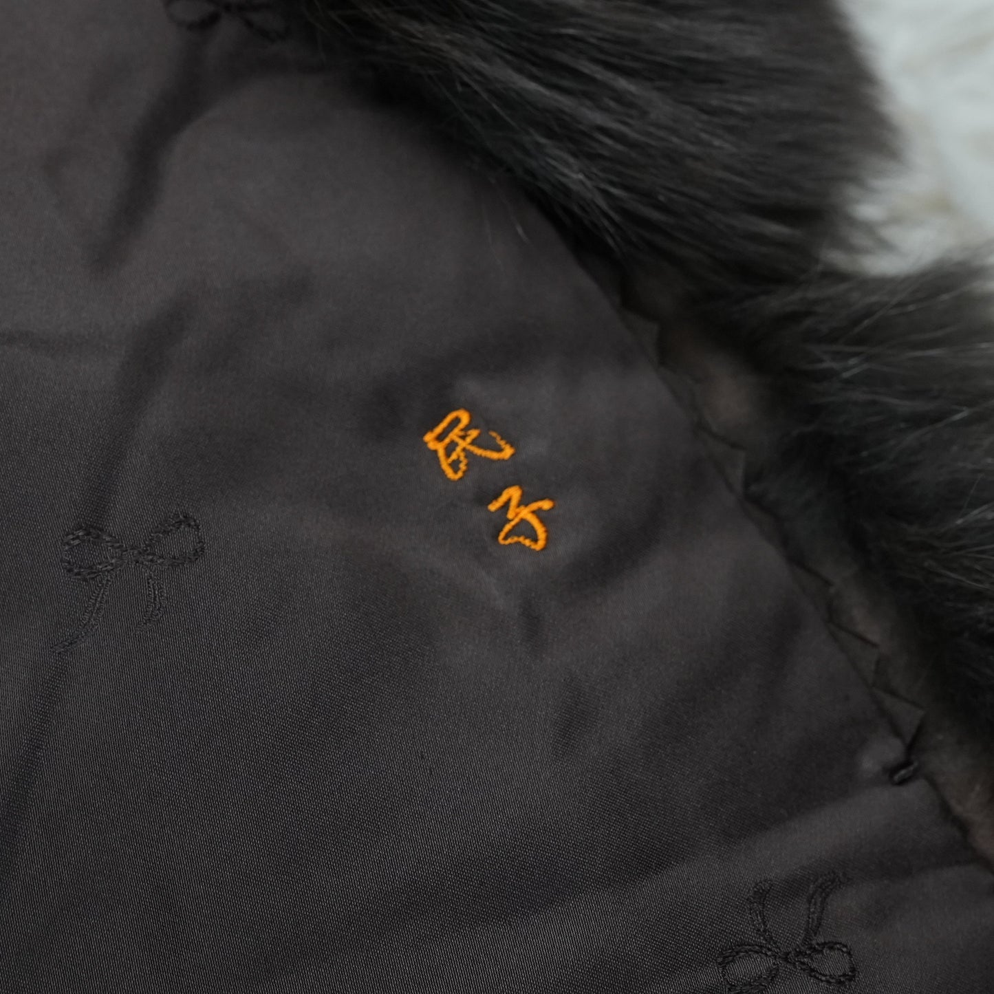 Brown Dyed Fox Fur Semi-Long Coat - Genuine Vintage Fur From Japan