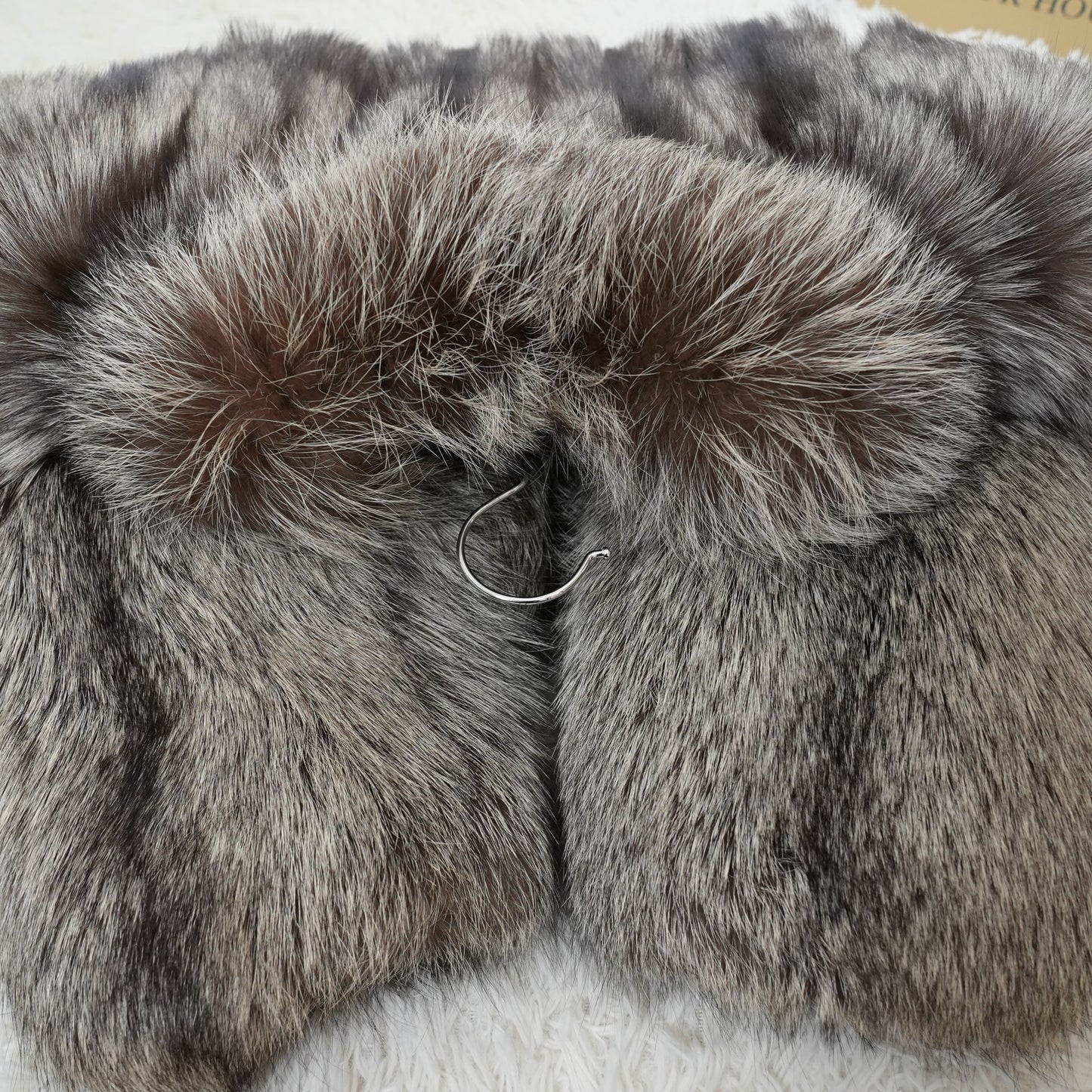 Silver Fox Coat - Royal SAGA MINK Vintage Fur Japan