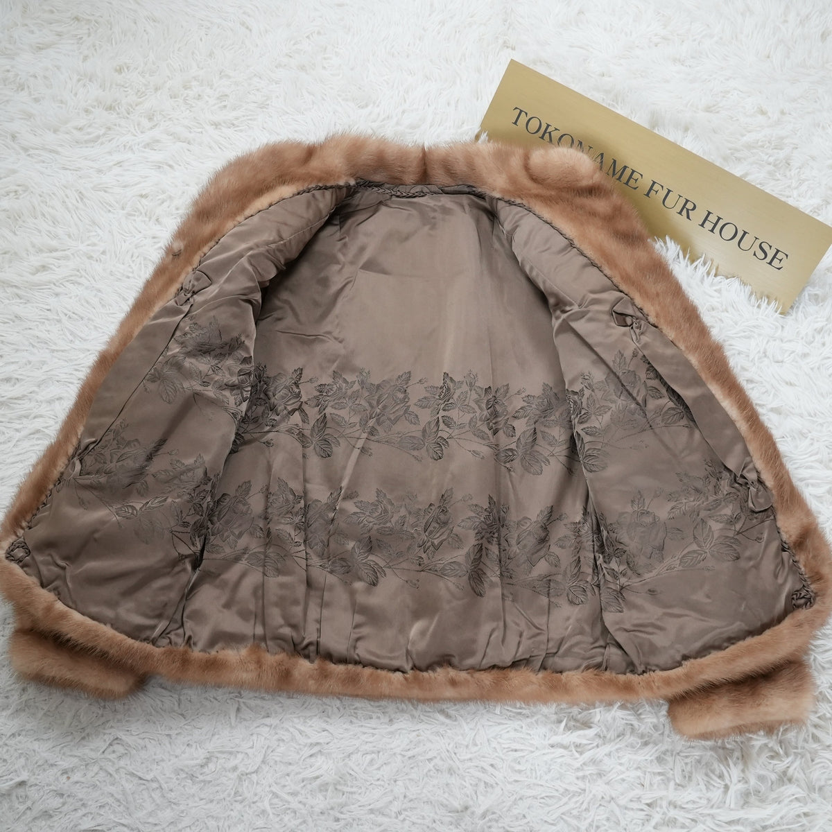 Pastel mink Design Jacket - Genuine Vintage Fur From Japan