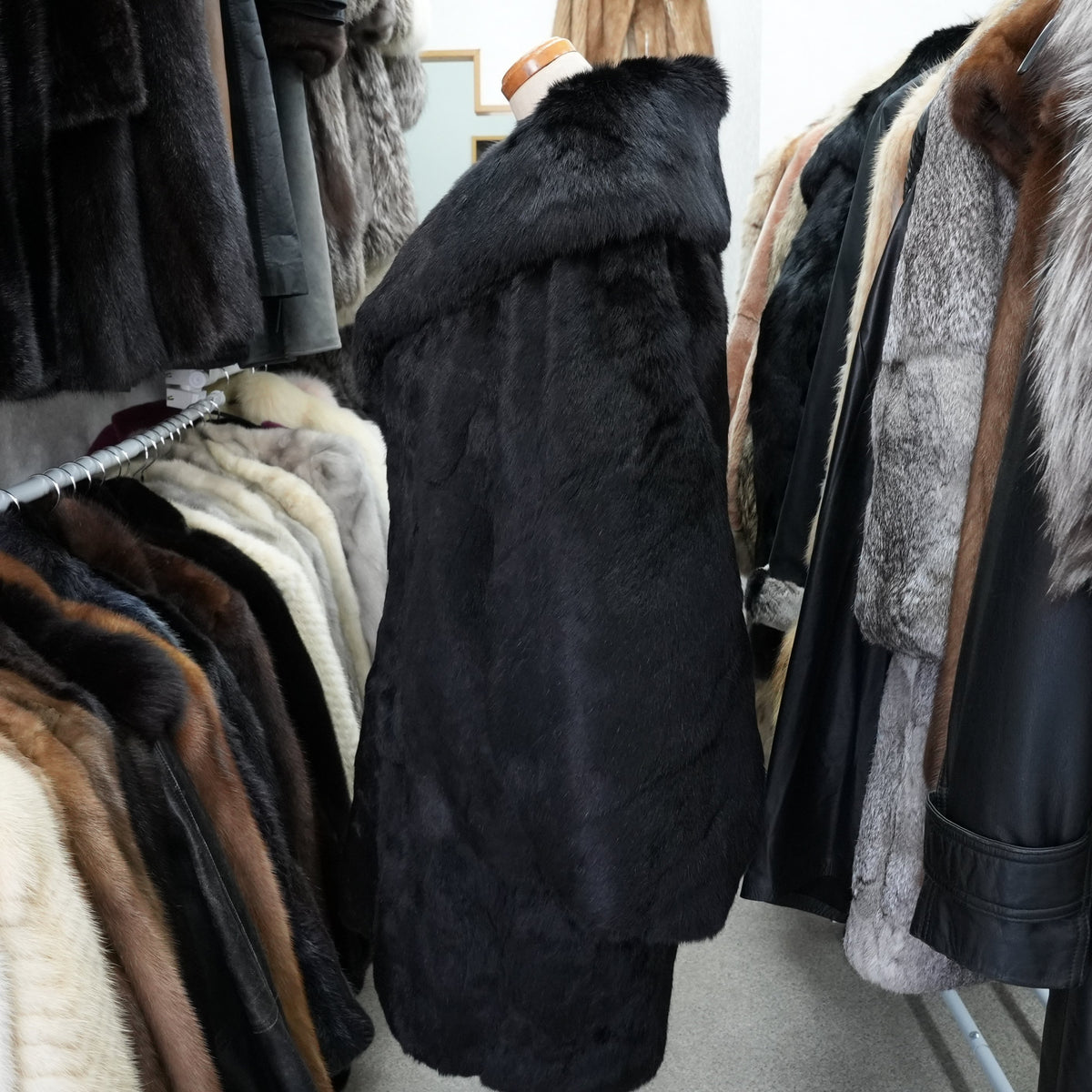 Rabbit Fur Japanese-style clothing Coat Vintage Fur from Japan