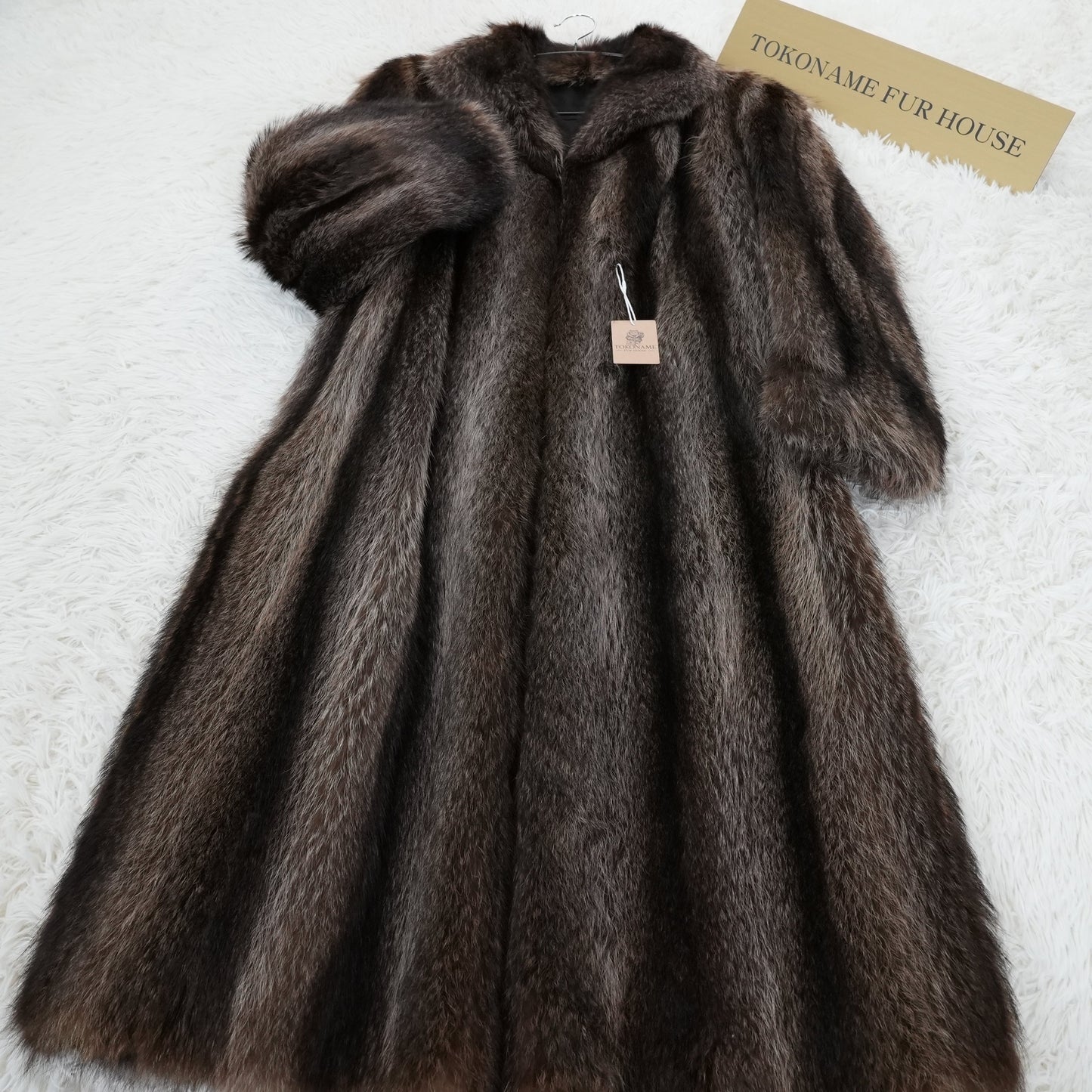 Raccoon Long Coat Genuine Vintage Fur From Japan