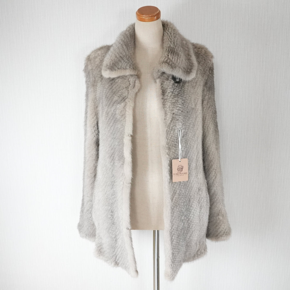 Sapphire Mink Fur yarn Jacket eff - Genuine Vintage Fur From Japan