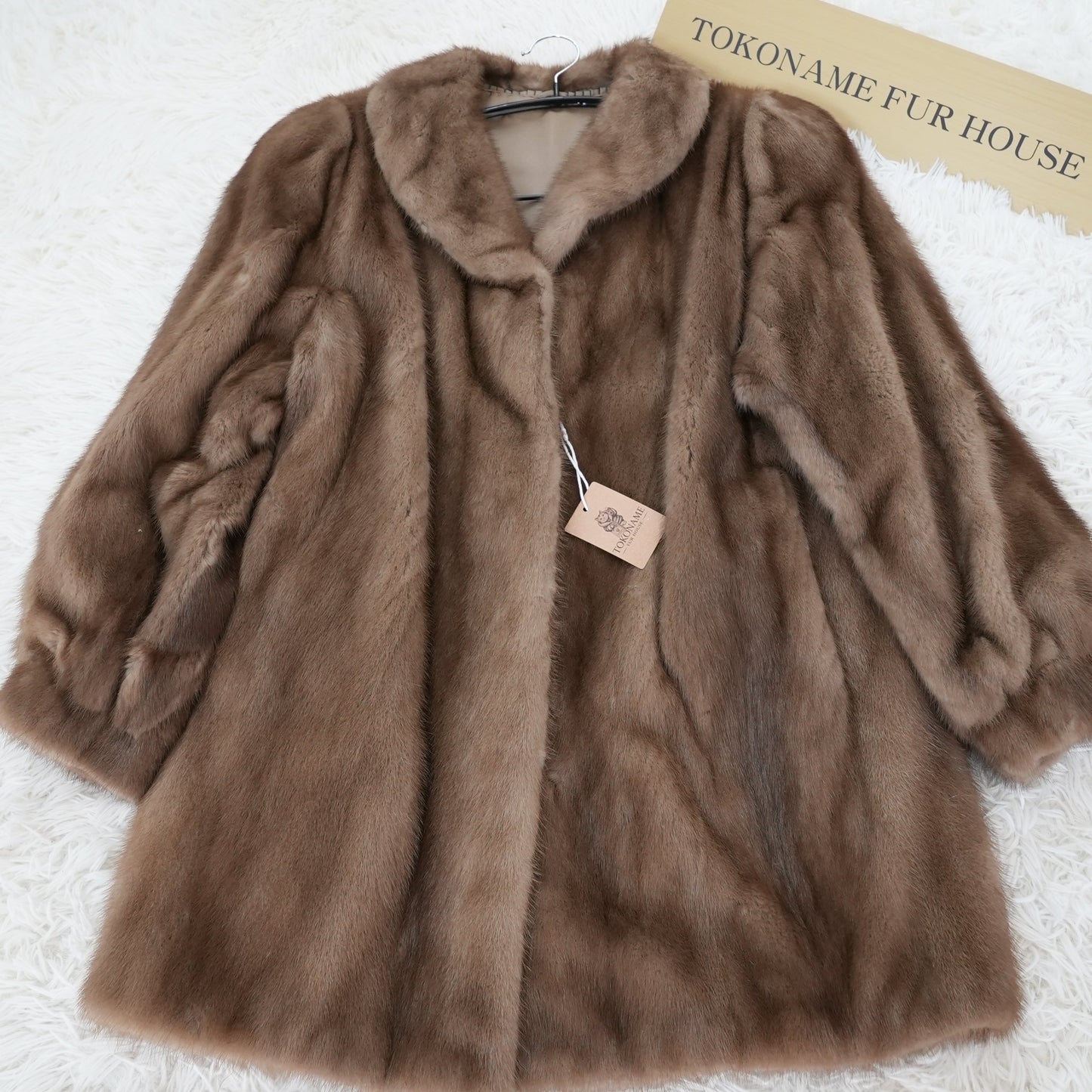 Pastel Mink Coat Genuine Vintage Fur Japan