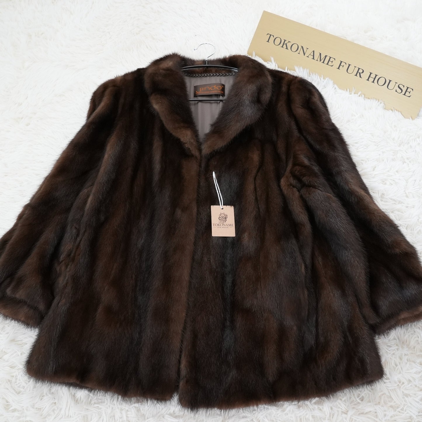 Dark Mink Fur Jacket - SAGA MINK
