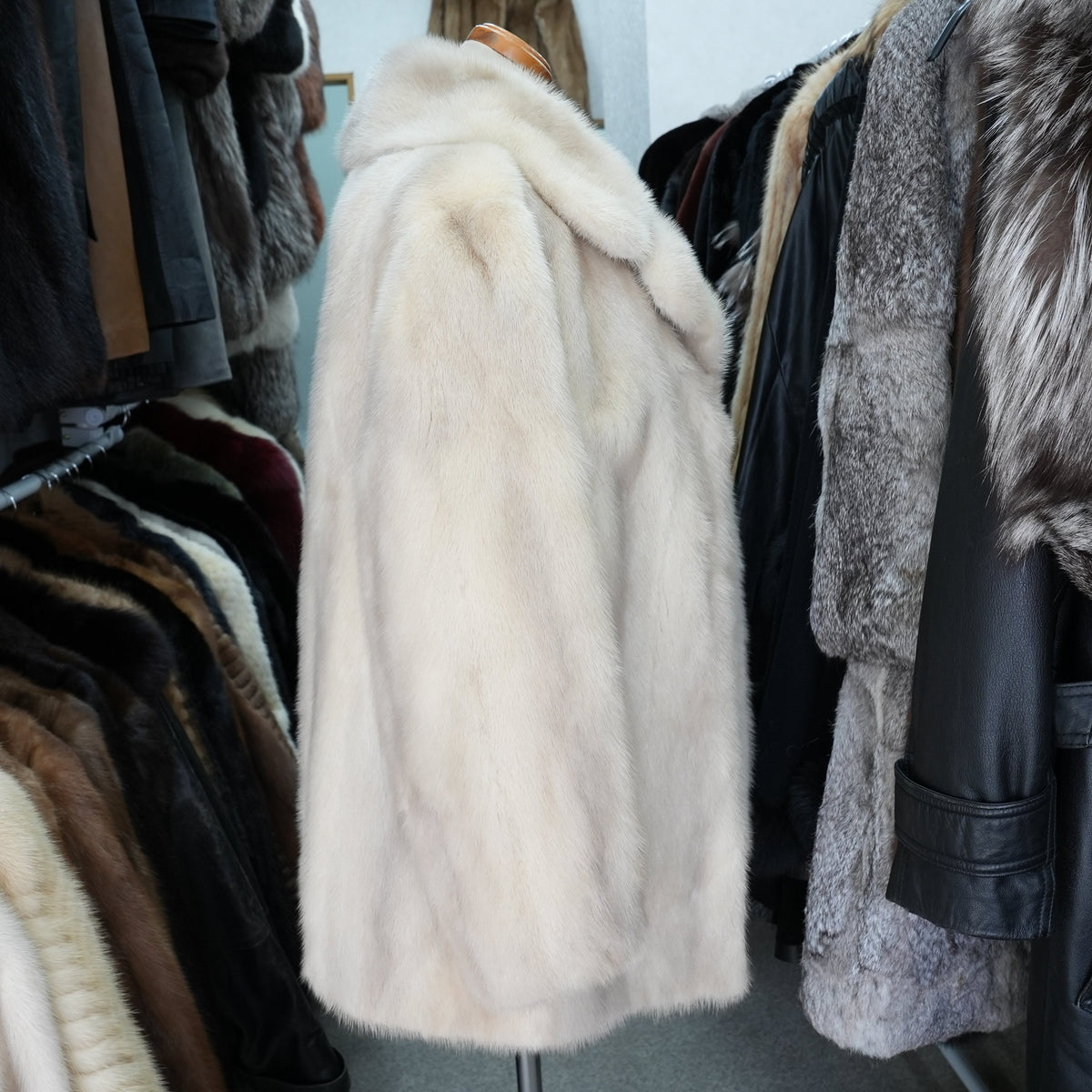 Pastel Mink Fur Coat - Genuine Vintage Fur From Japan