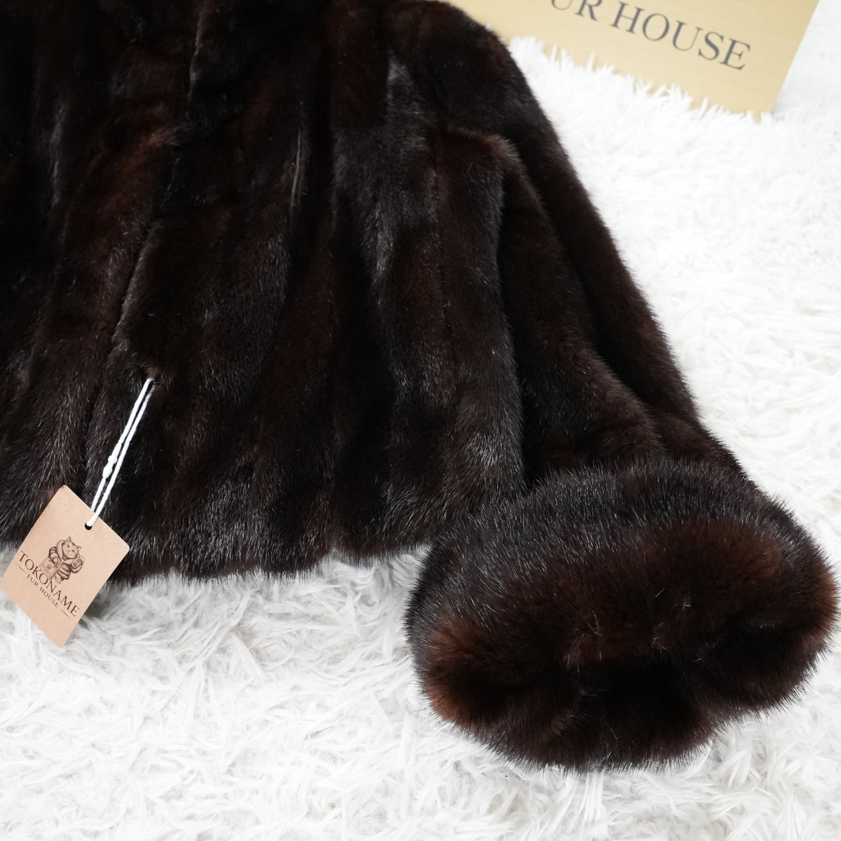 EMBA Mink crop Jacket Roll up Sleeve - Genuine Vintage Fur From Japan