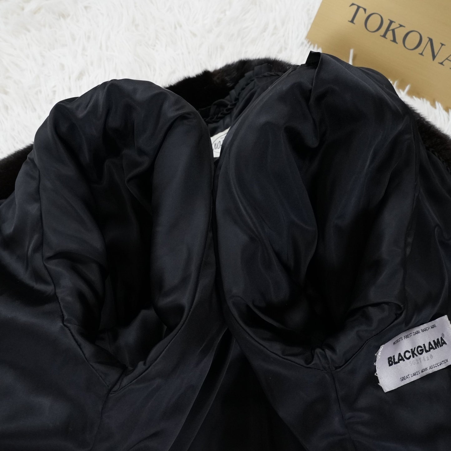 BLACKGLAMA Design Jacket glossy - Genuine Vintage Fur From Japan