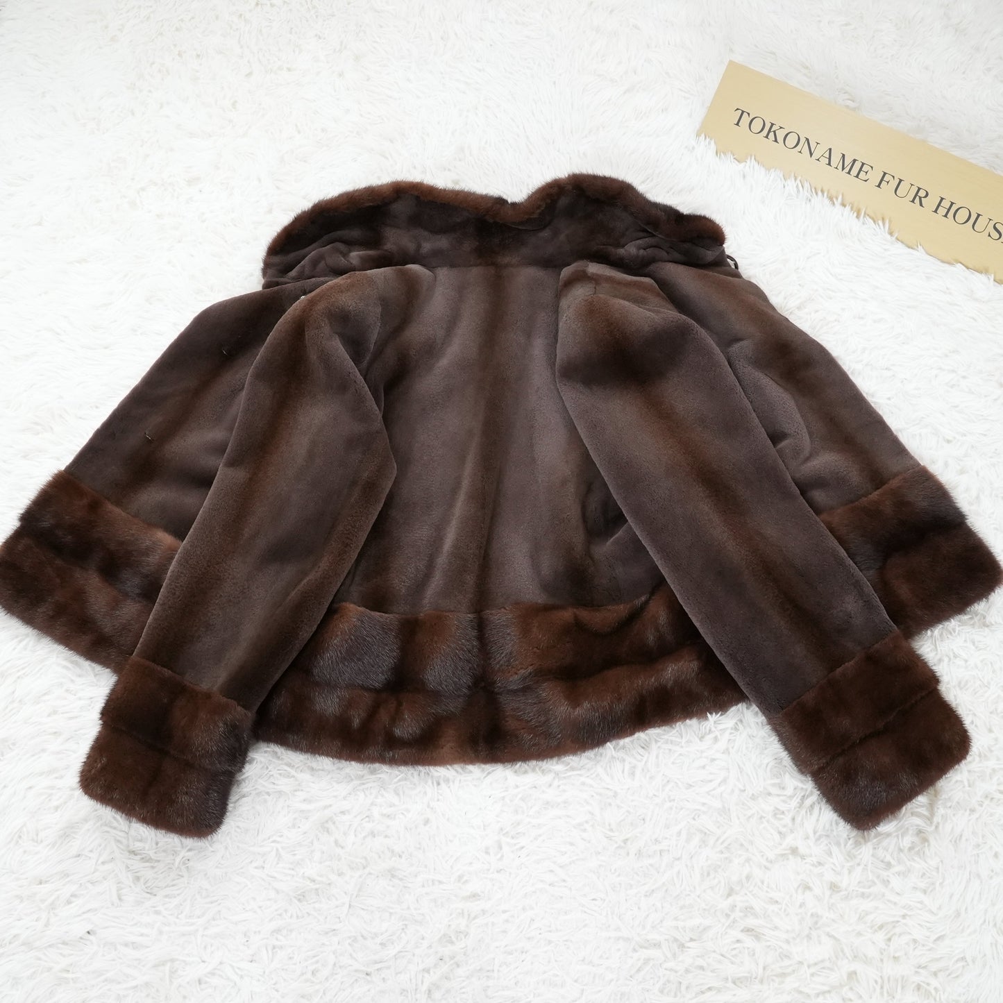 Shaved Mink and Mink Fur Trim Jacket GRES PARIS SAGAMINK - Genuine Vintage Fur From Japan